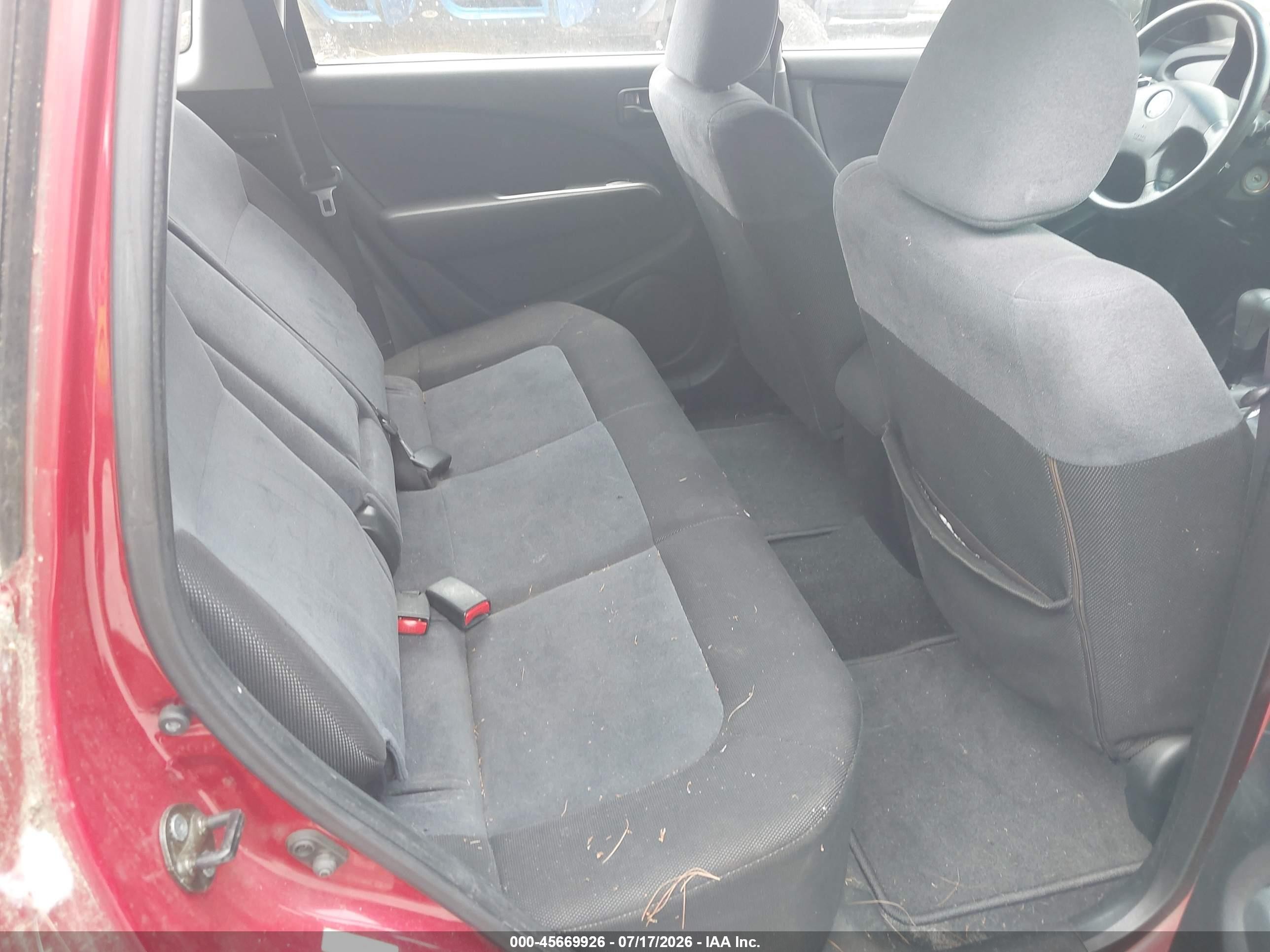 2004 Mitsubishi Outlander Ls Burgundy vin: JA4LX31F14U040447