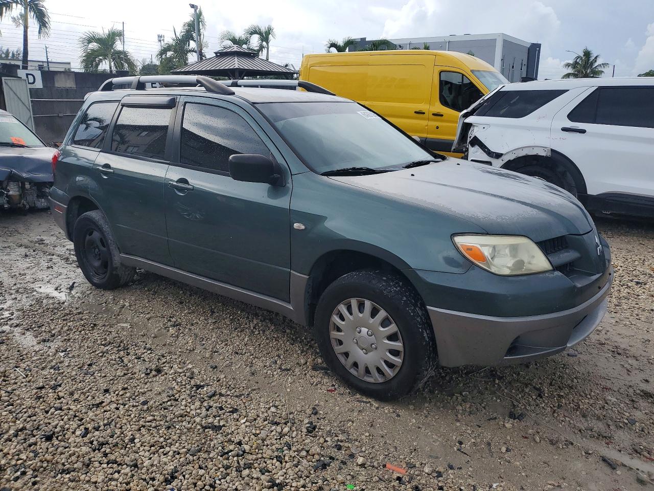 2006 Mitsubishi Outlander Ls Green vin: JA4LX31F76U002773