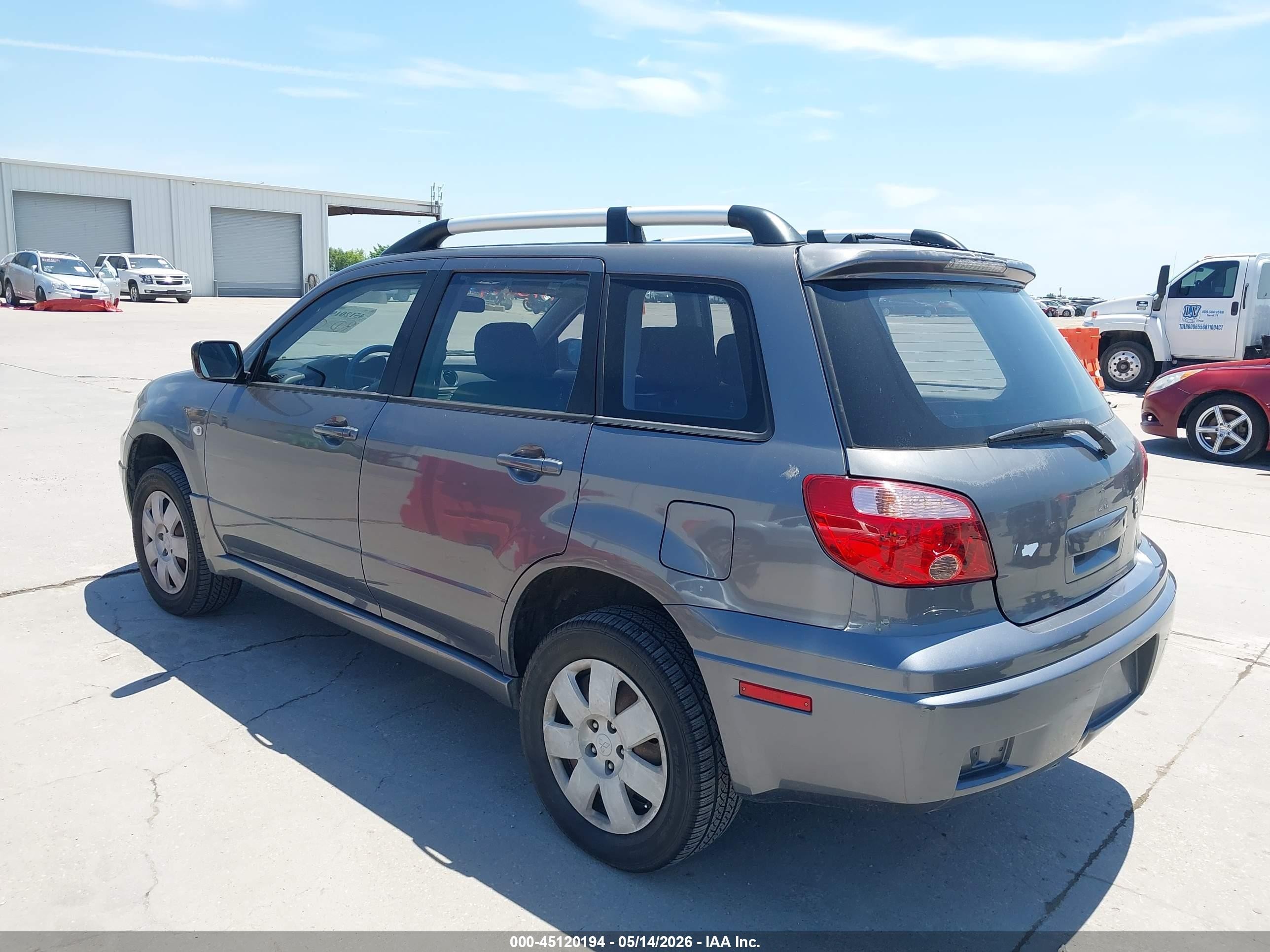 2005 Mitsubishi Outlander Ls Gray vin: JA4LX31F85U023632