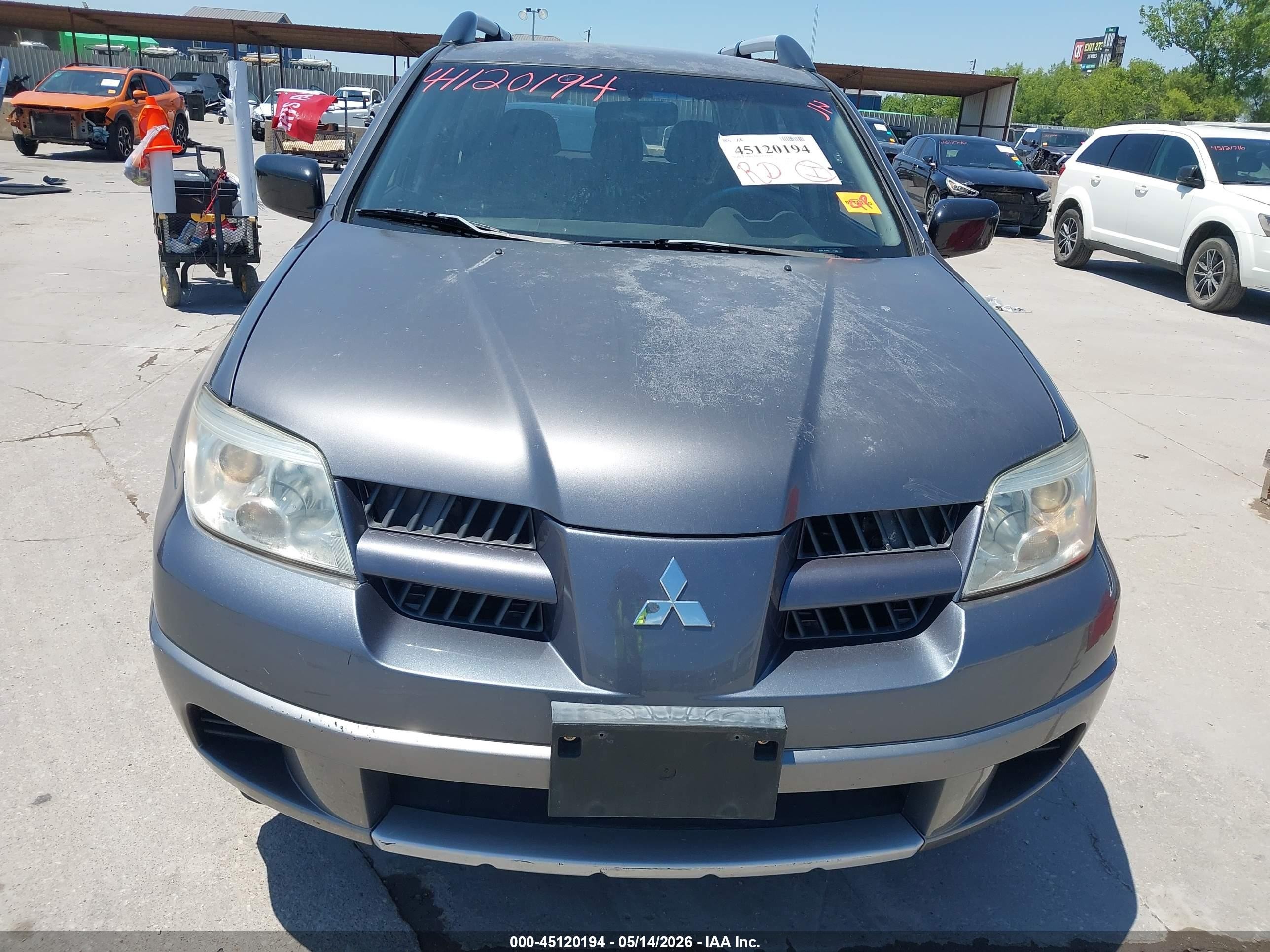 2005 Mitsubishi Outlander Ls Gray vin: JA4LX31F85U023632
