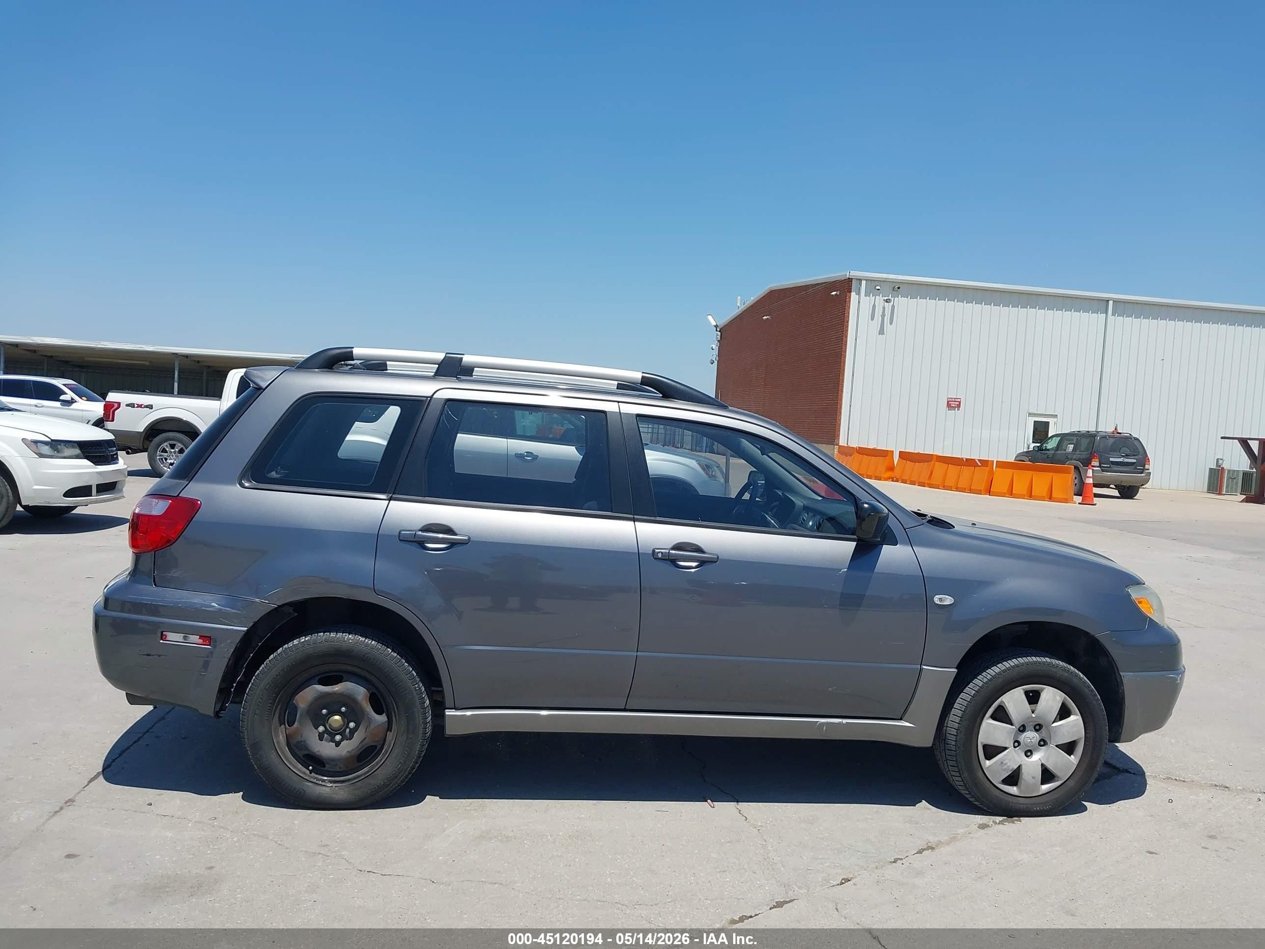 2005 Mitsubishi Outlander Ls Gray vin: JA4LX31F85U023632