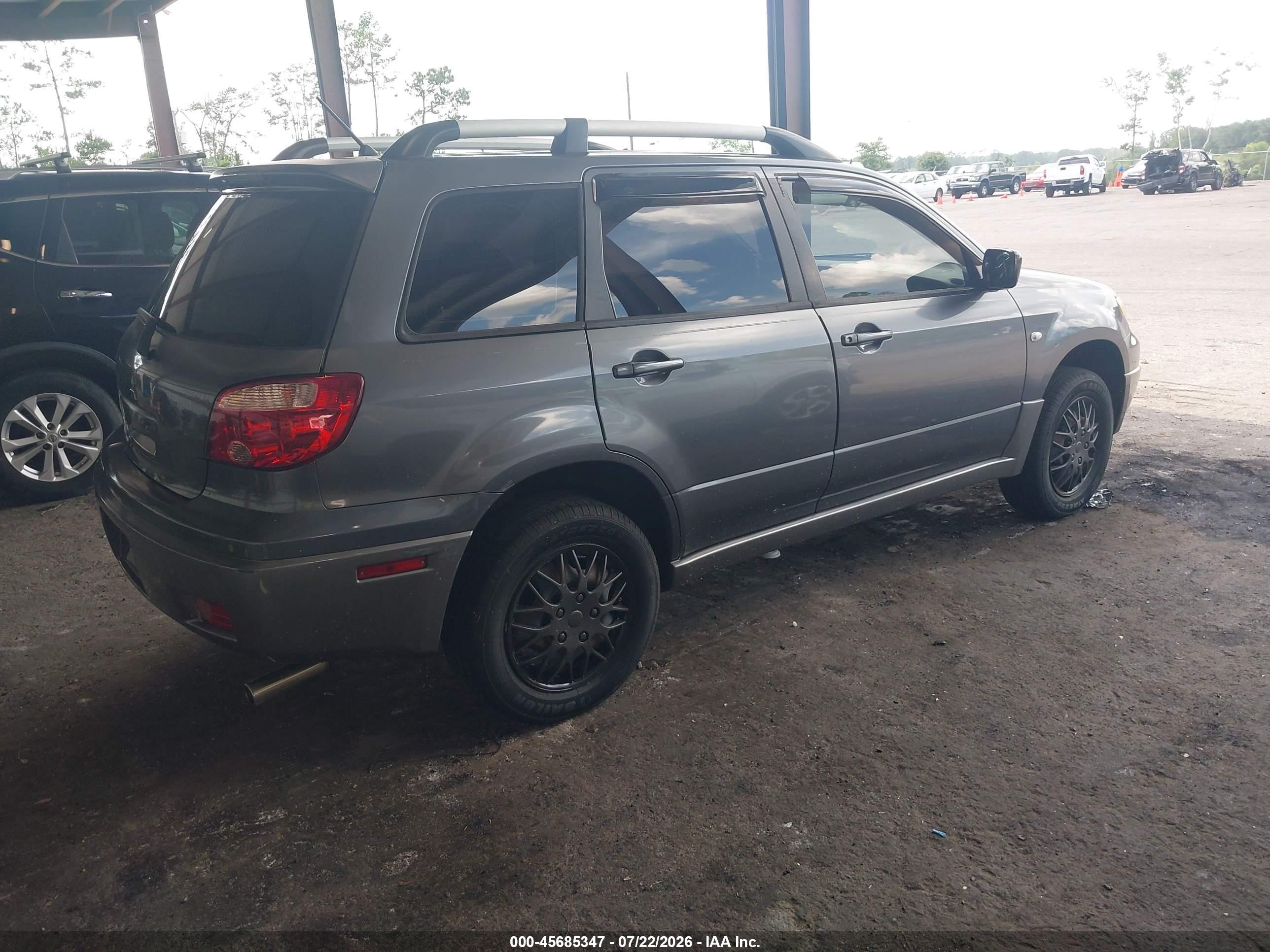 2006 Mitsubishi Outlander Ls Gray vin: JA4LX31FX6U051269