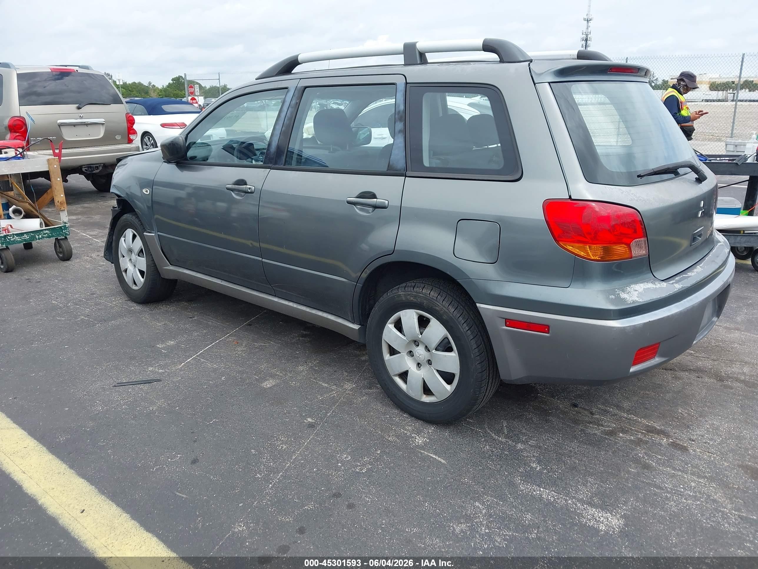 2003 Mitsubishi Outlander Ls Серый vin: JA4LX31G03U072149