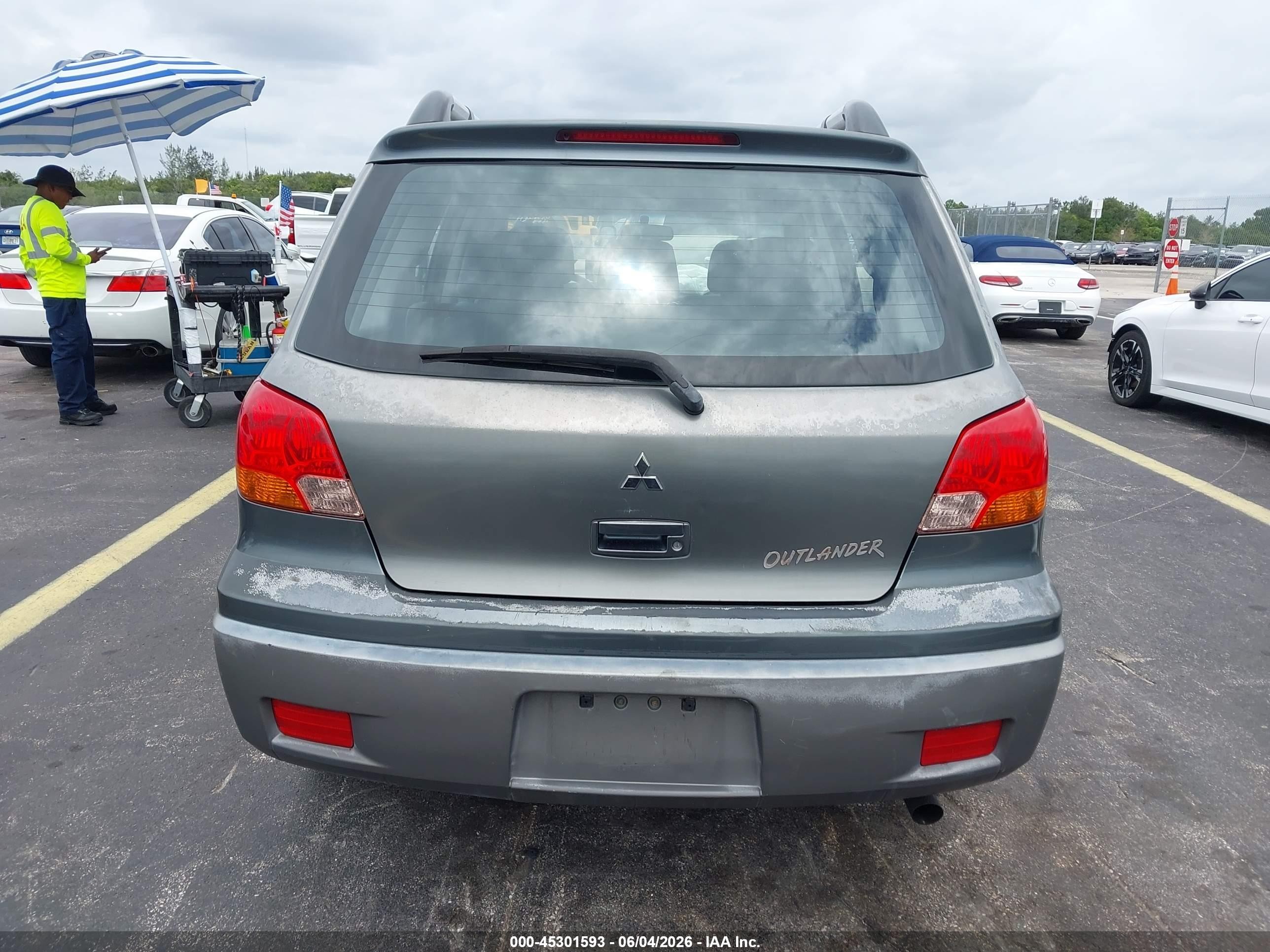2003 Mitsubishi Outlander Ls Серый vin: JA4LX31G03U072149