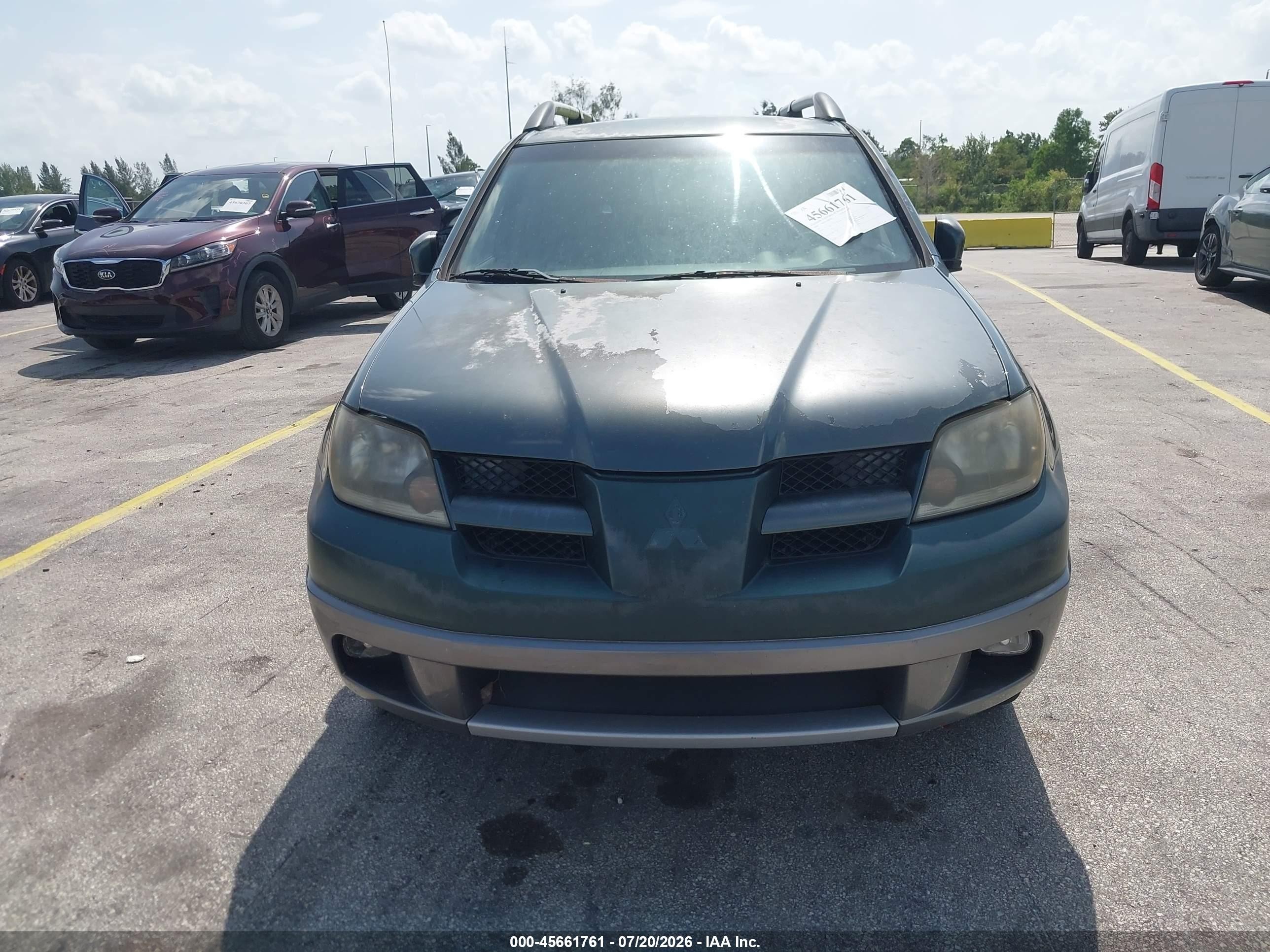 2004 Mitsubishi Outlander Xls Зеленый vin: JA4LX41F24U053262