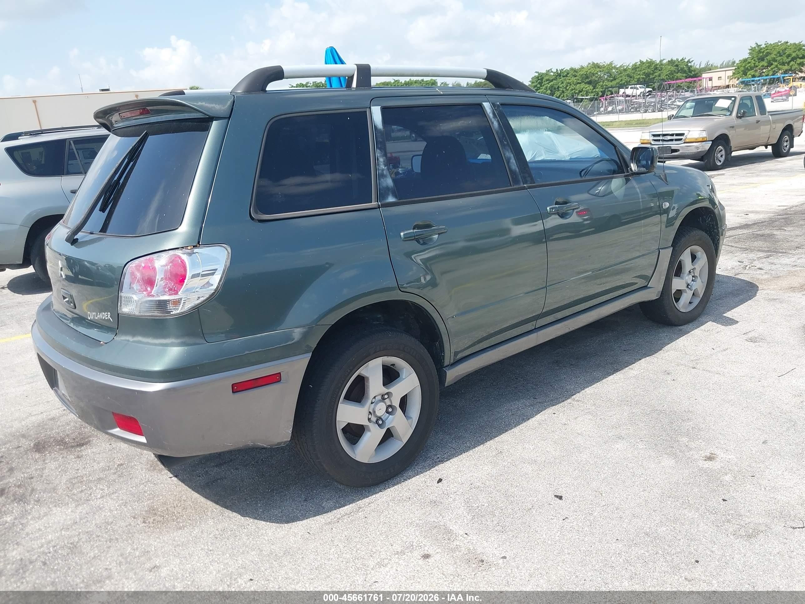 2004 Mitsubishi Outlander Xls Зеленый vin: JA4LX41F24U053262