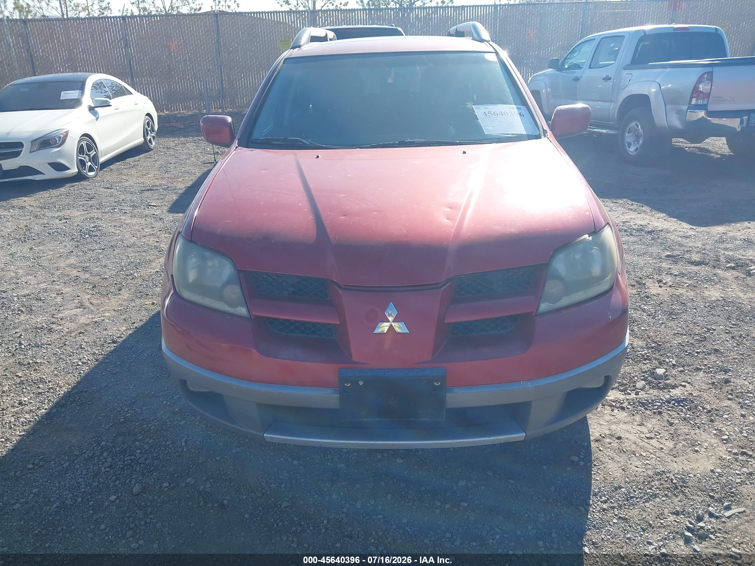 2004 Mitsubishi Outlander Xls Красный vin: JA4LX41F34U054033