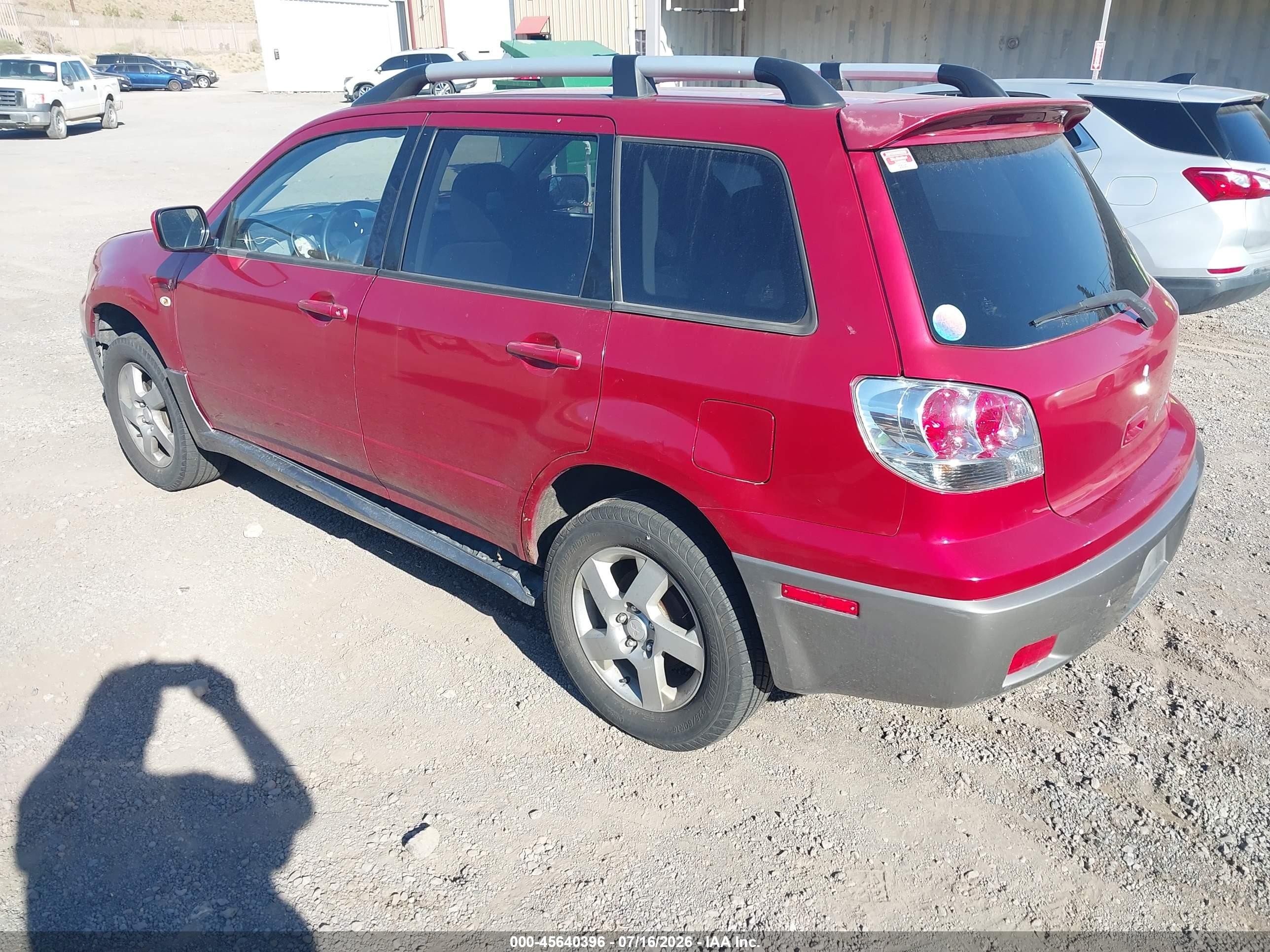 2004 Mitsubishi Outlander Xls Красный vin: JA4LX41F34U054033