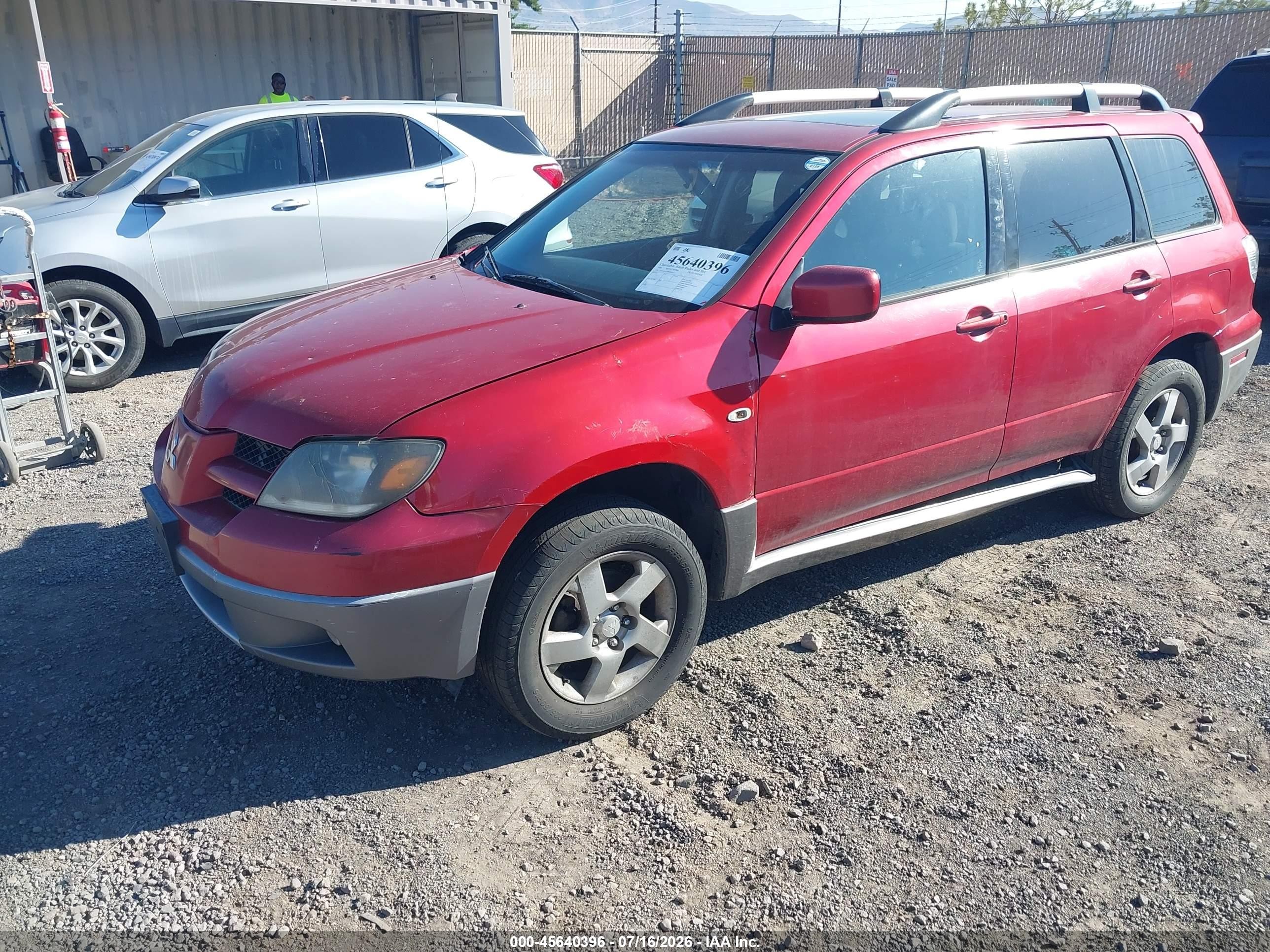 2004 Mitsubishi Outlander Xls Красный vin: JA4LX41F34U054033