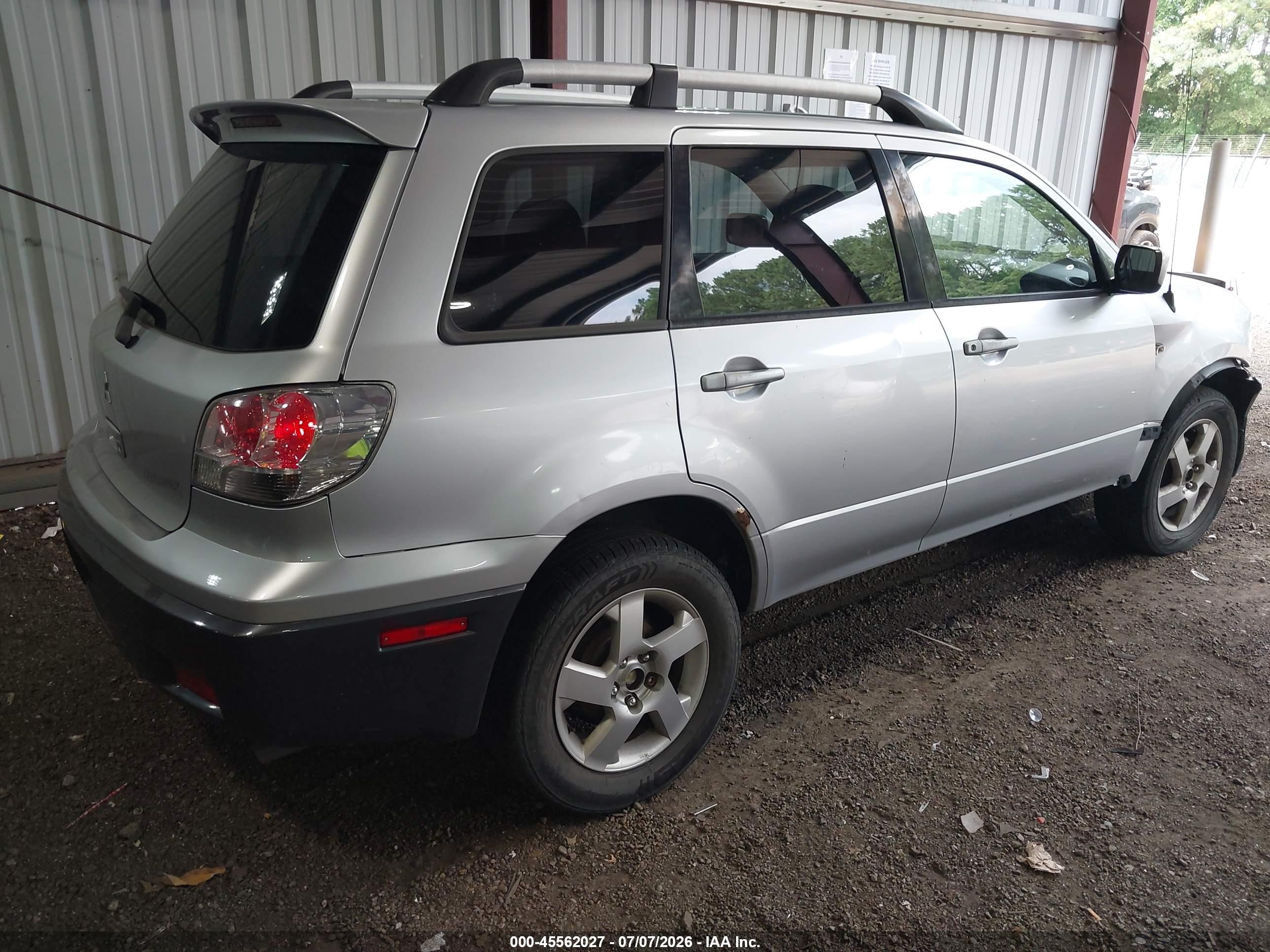 2004 Mitsubishi Outlander Xls Серебряный vin: JA4LX41F64U043804