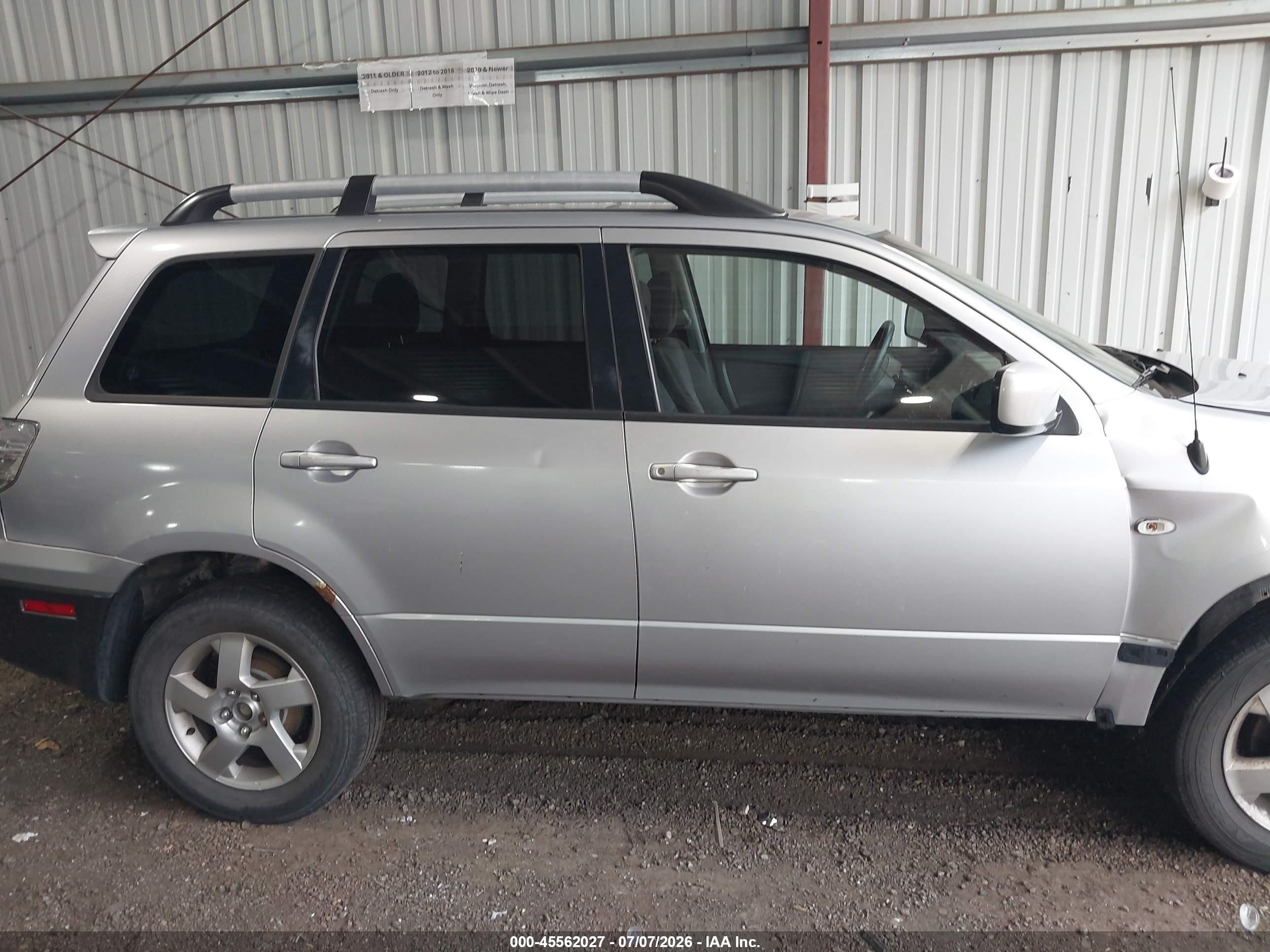 2004 Mitsubishi Outlander Xls Серебряный vin: JA4LX41F64U043804