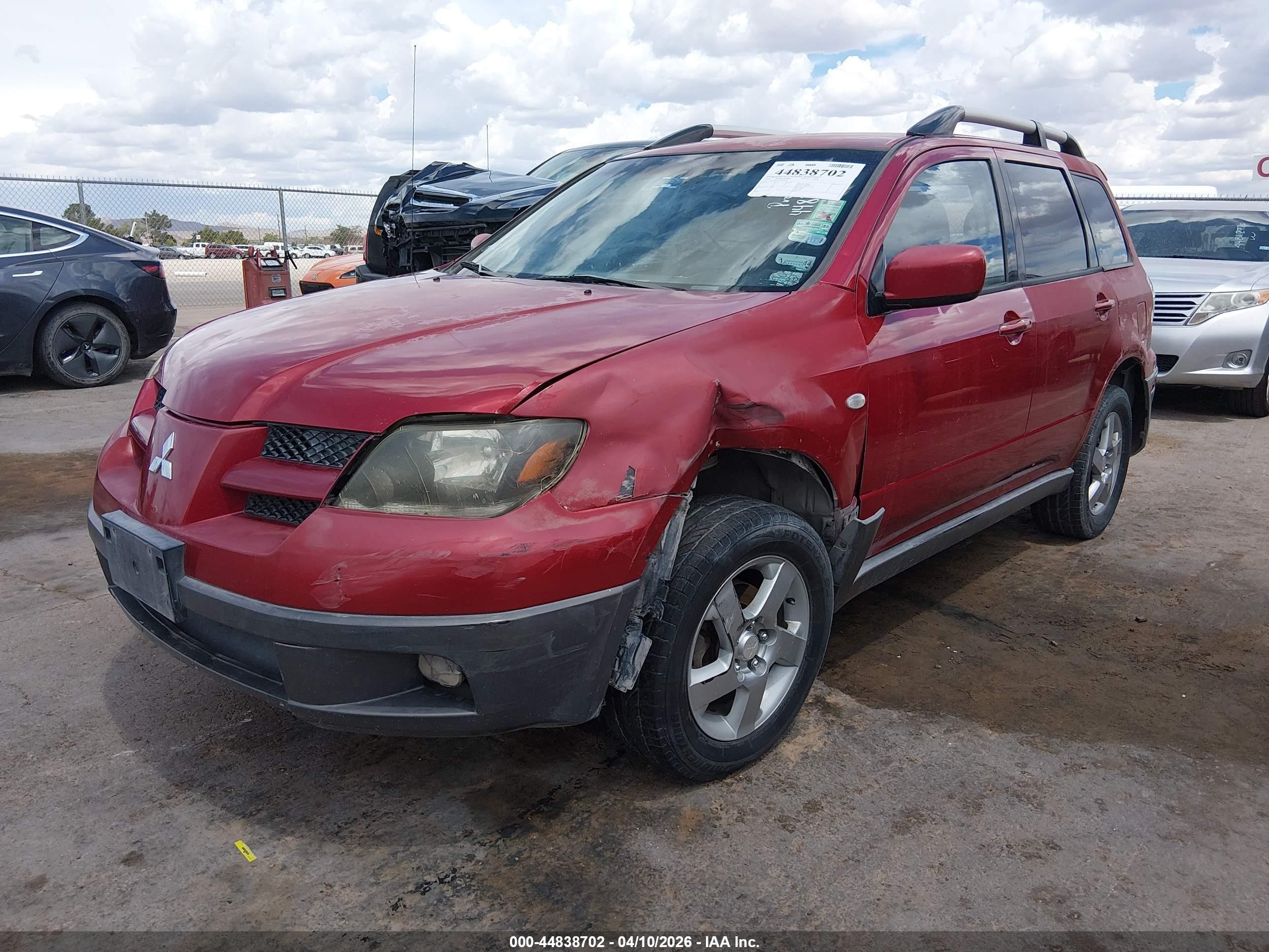 2003 Mitsubishi Outlander Xls Red vin: JA4LX41G03U094464