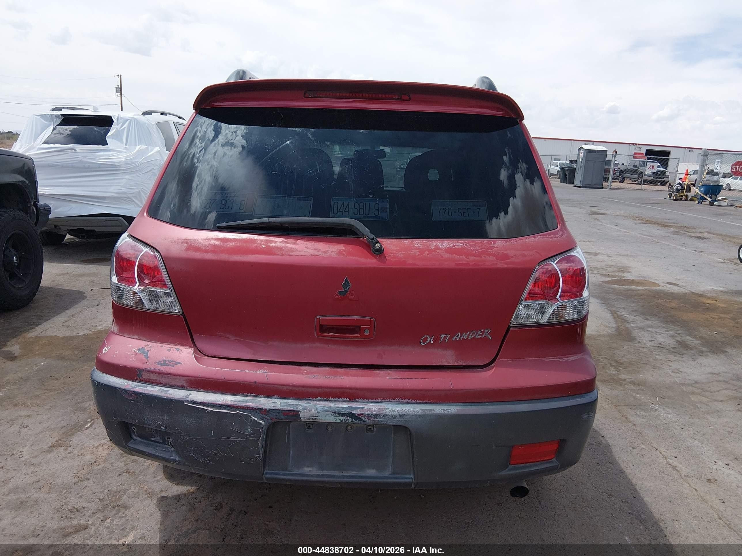 2003 Mitsubishi Outlander Xls Red vin: JA4LX41G03U094464