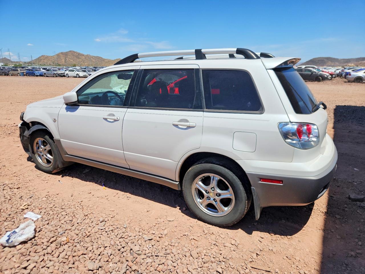 2003 Mitsubishi Outlander Xls White vin: JA4LX41G33U031746