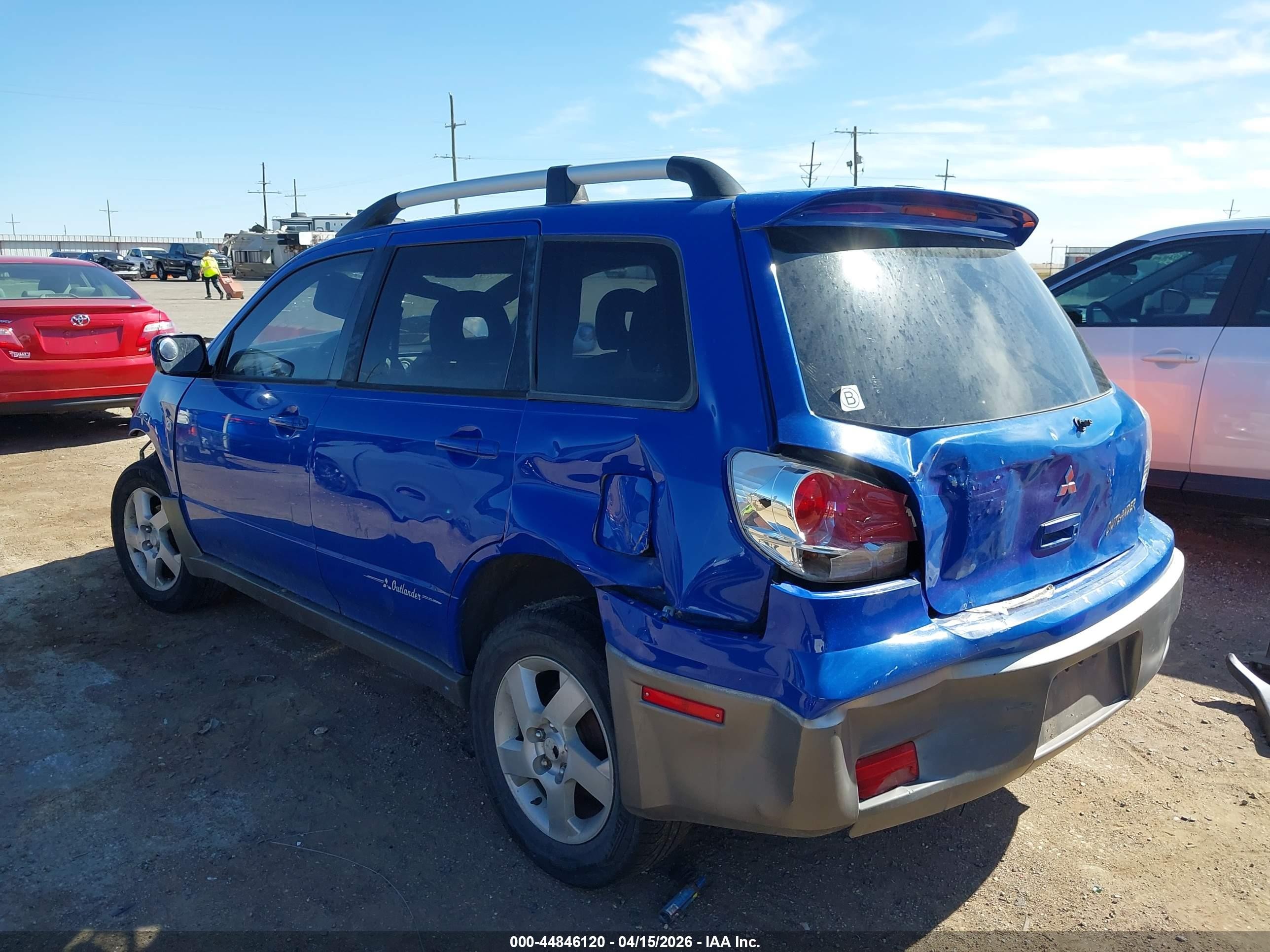 2003 Mitsubishi Outlander Xls Blue vin: JA4LX41G63U065356
