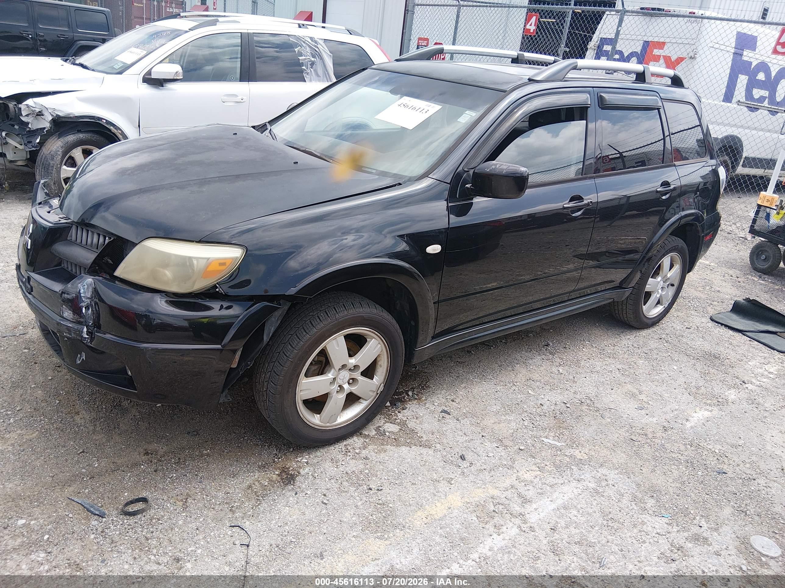2005 Mitsubishi Outlander Limited Black vin: JA4LX81F85U039133