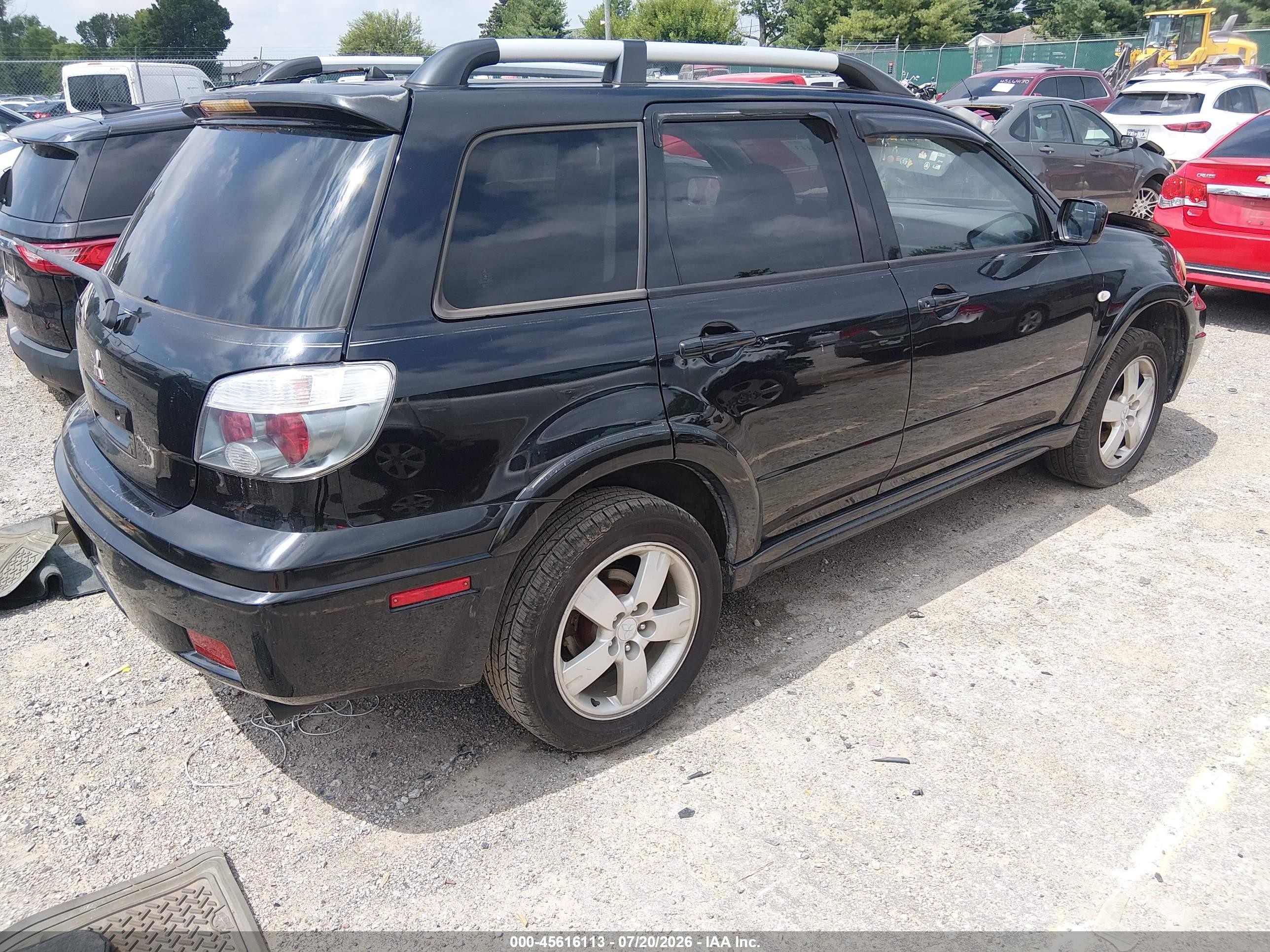2005 Mitsubishi Outlander Limited Black vin: JA4LX81F85U039133