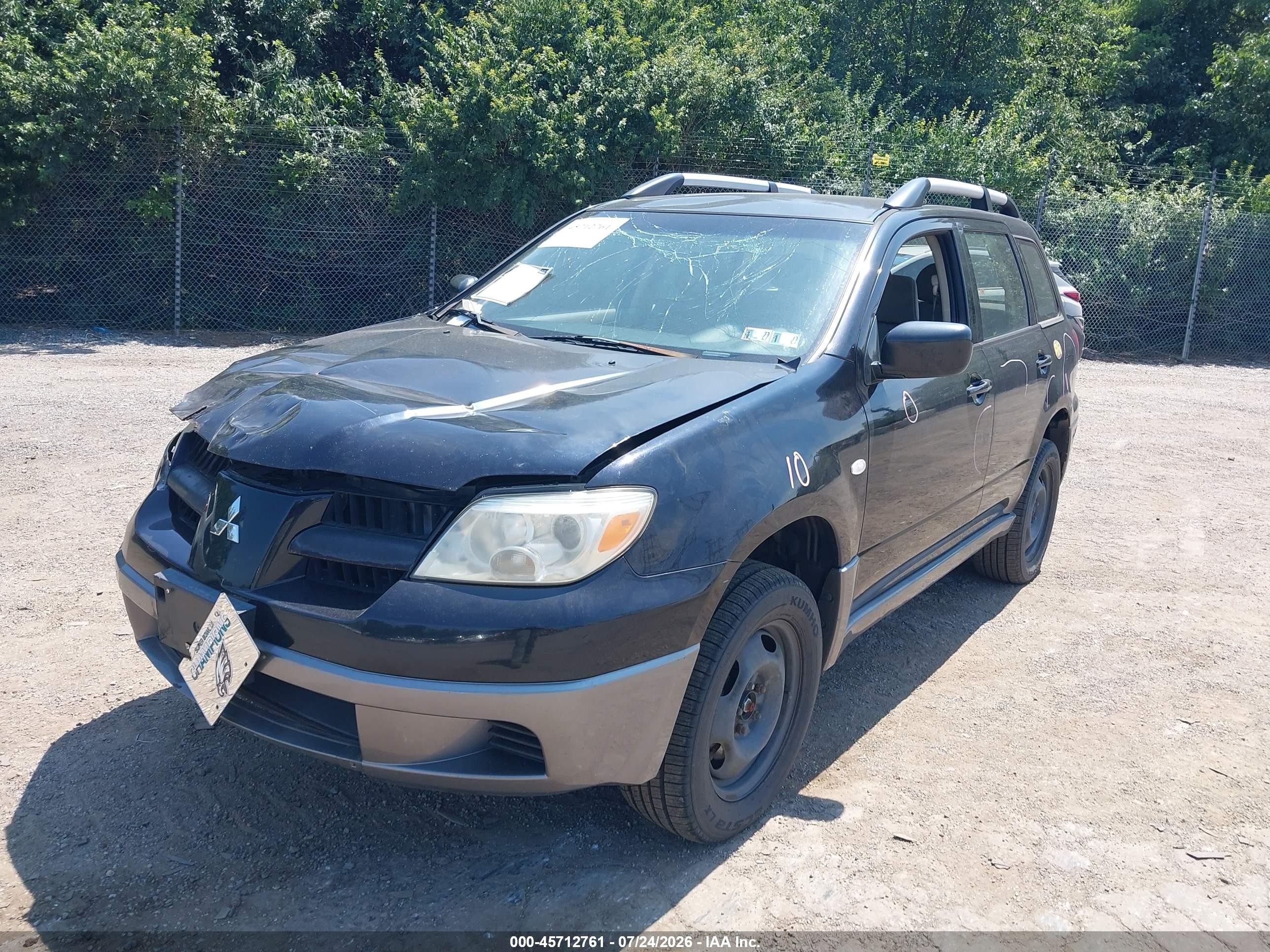 2006 Mitsubishi Outlander Ls Black vin: JA4LZ31F06U001202