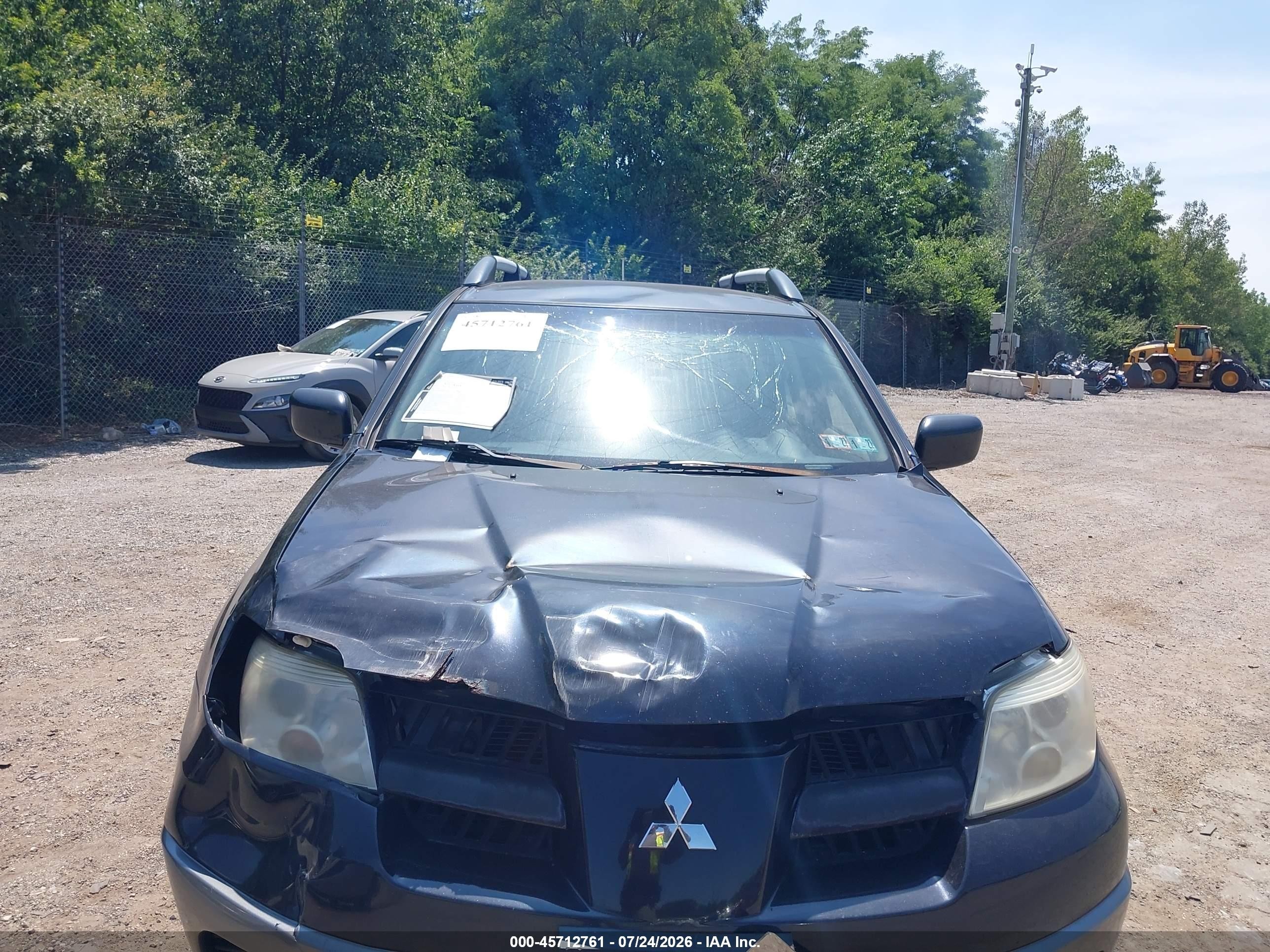 2006 Mitsubishi Outlander Ls Black vin: JA4LZ31F06U001202