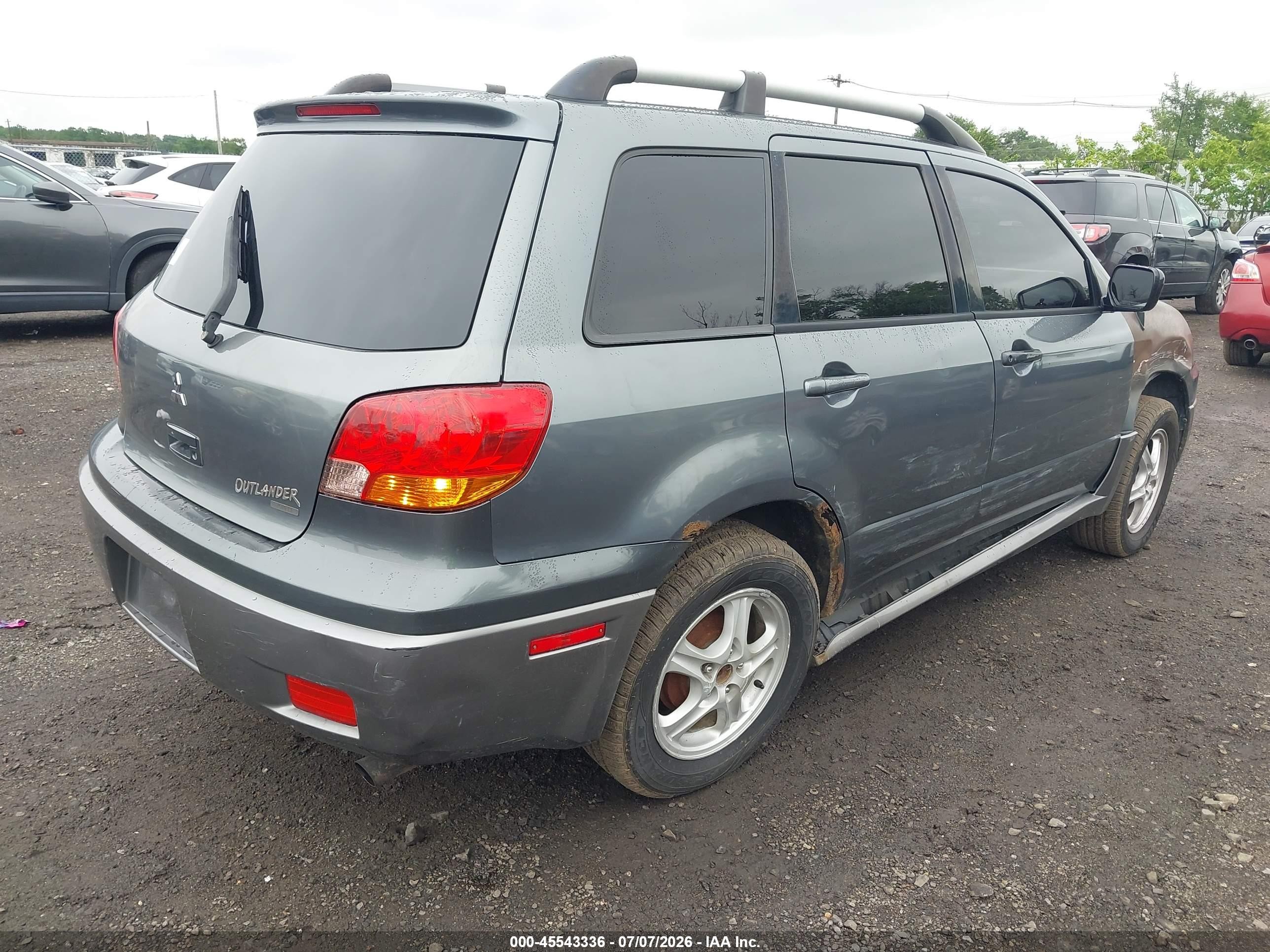 2004 Mitsubishi Outlander Ls Серый vin: JA4LZ31F14U000802