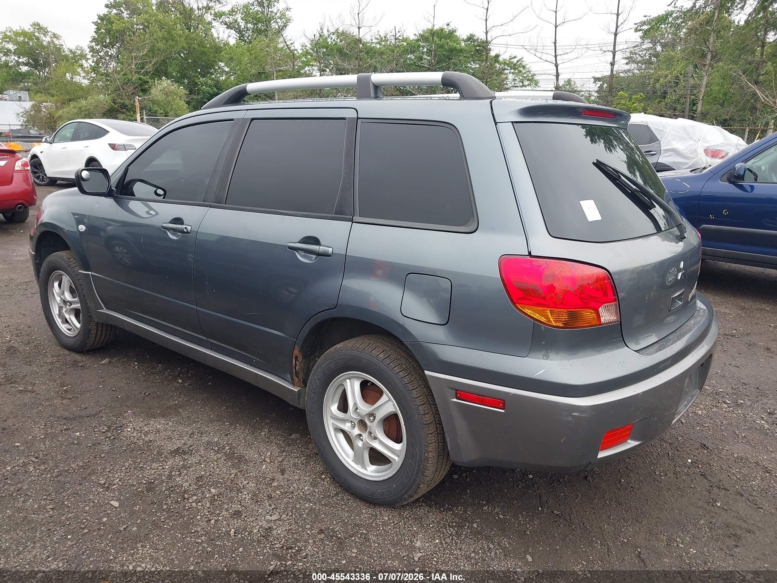 2004 Mitsubishi Outlander Ls Серый vin: JA4LZ31F14U000802
