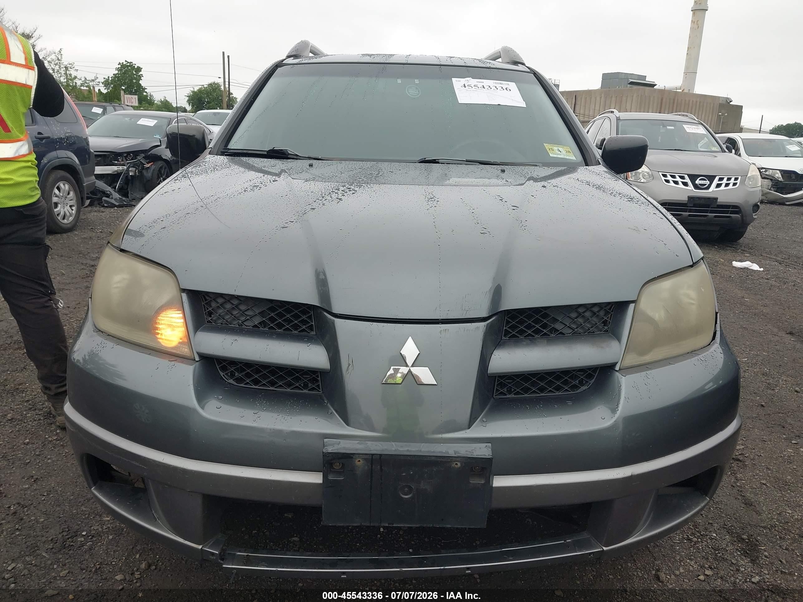 2004 Mitsubishi Outlander Ls Серый vin: JA4LZ31F14U000802