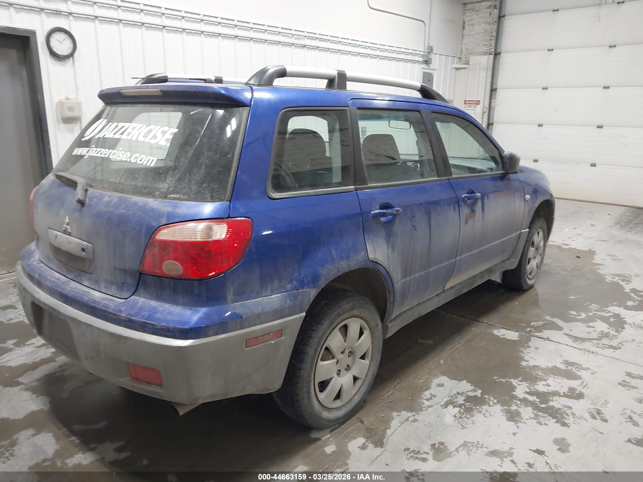 2006 Mitsubishi Outlander Ls Синий vin: JA4LZ31F16U021054
