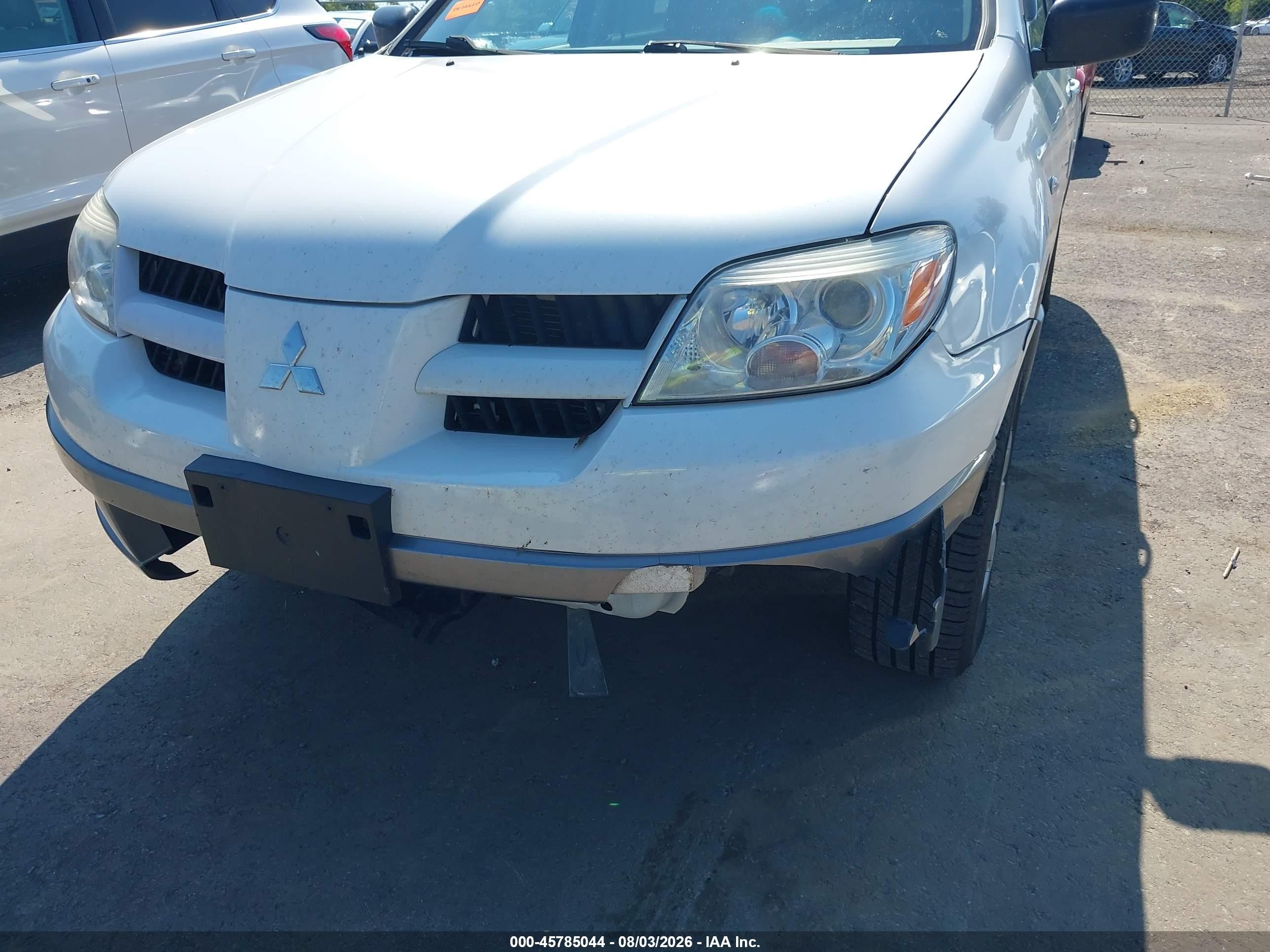 2006 Mitsubishi Outlander Ls White vin: JA4LZ31F16U035696