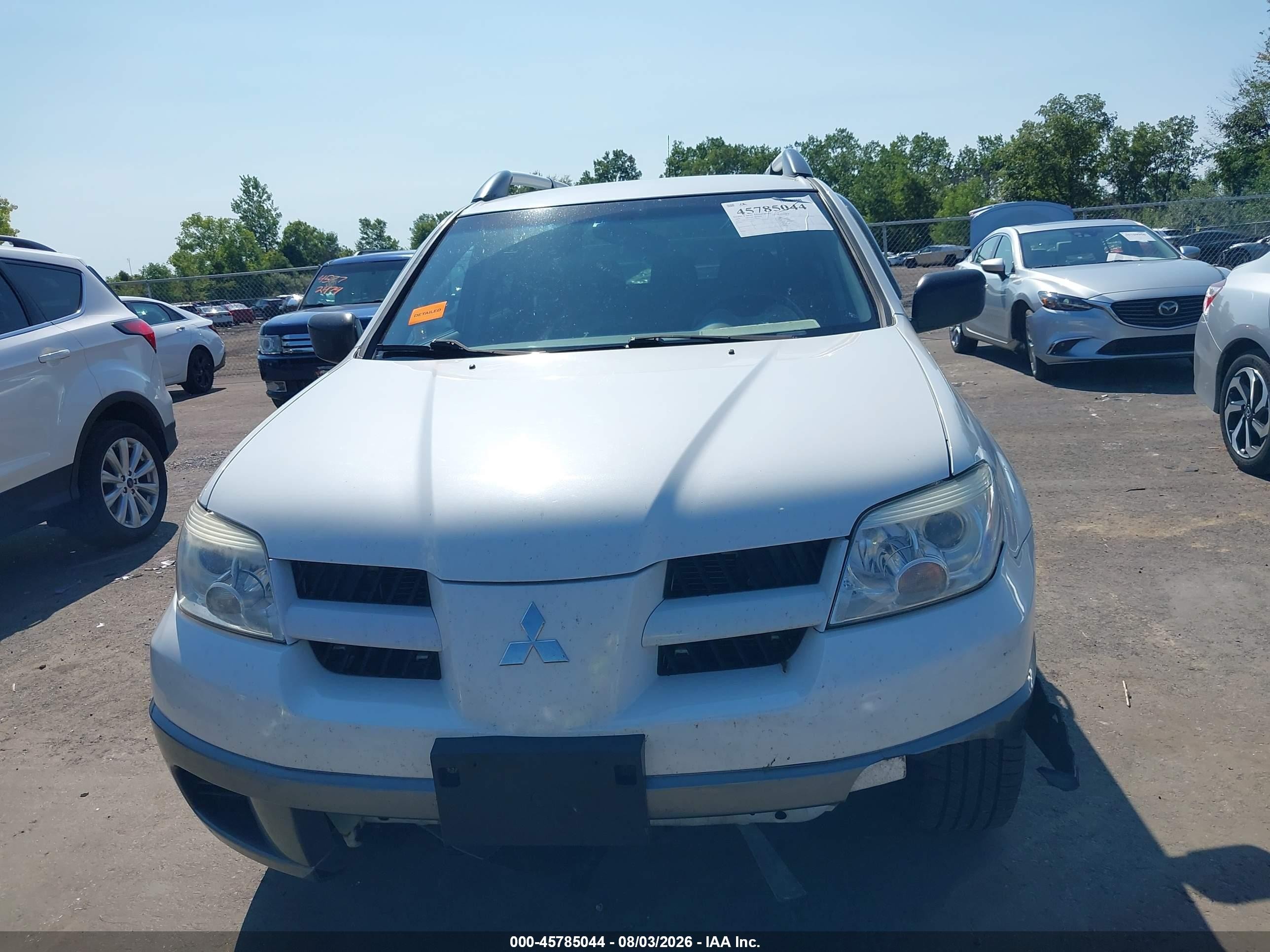2006 Mitsubishi Outlander Ls White vin: JA4LZ31F16U035696