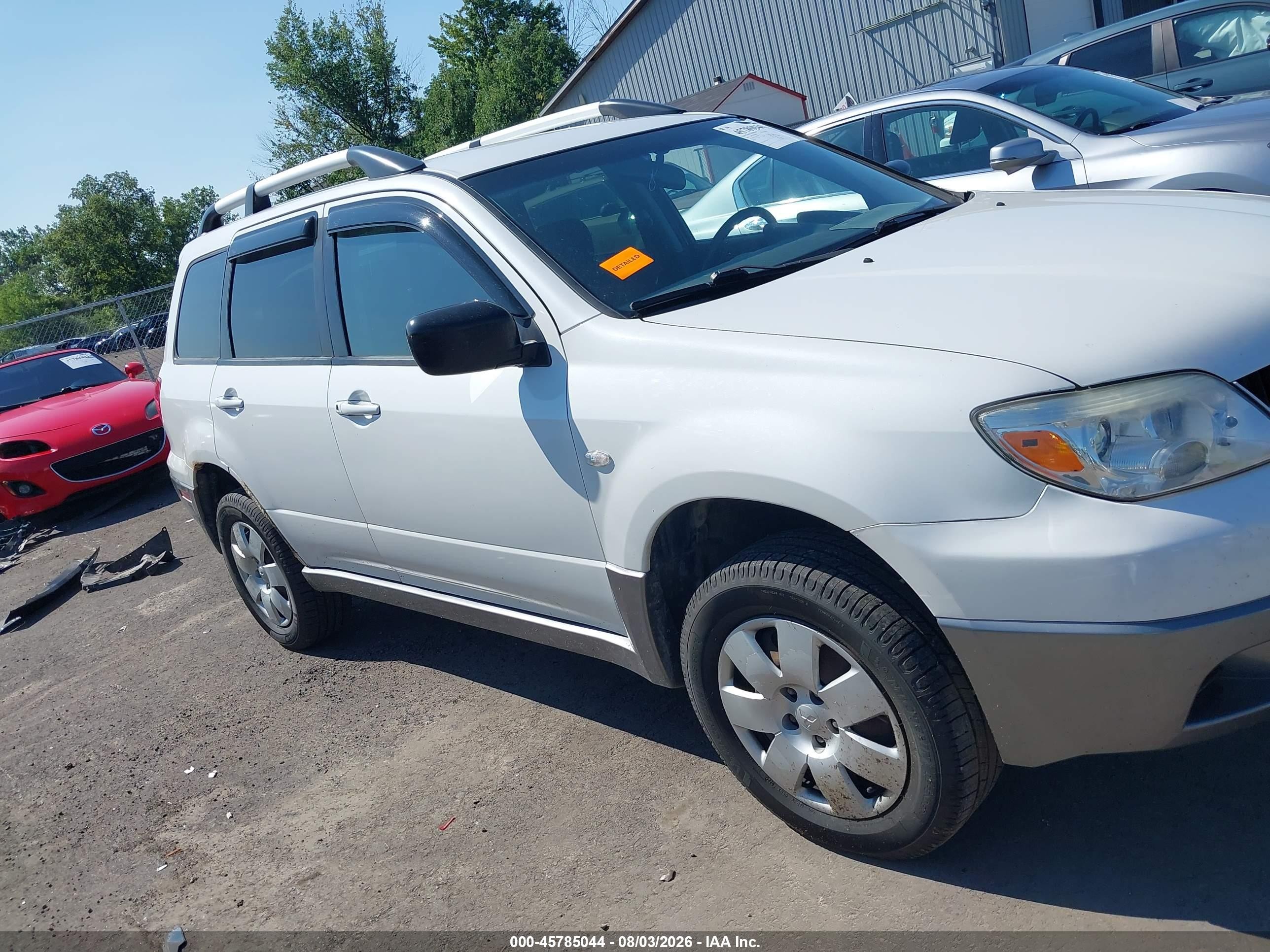 2006 Mitsubishi Outlander Ls White vin: JA4LZ31F16U035696