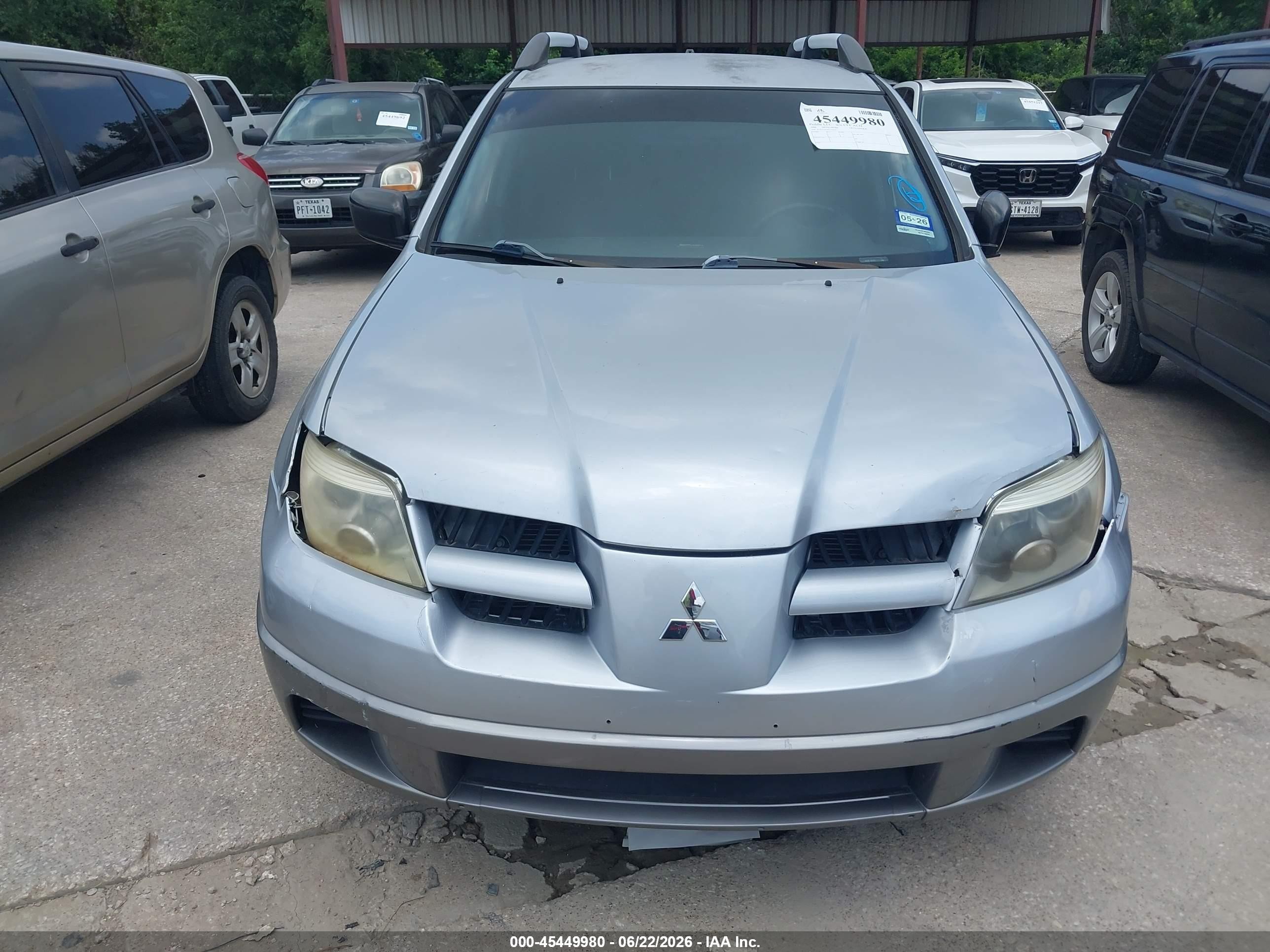 2006 Mitsubishi Outlander Ls Gray vin: JA4LZ31F26U037652