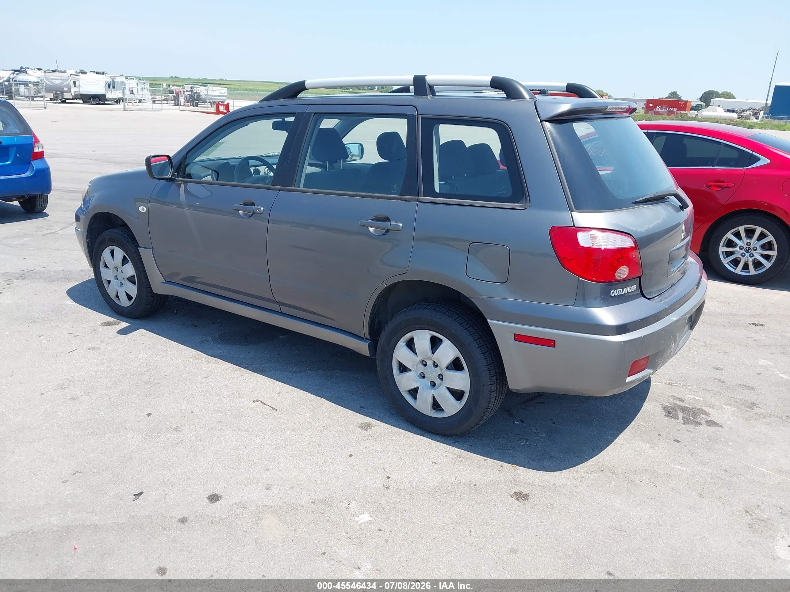 2006 Mitsubishi Outlander Ls Gray vin: JA4LZ31F66U028467
