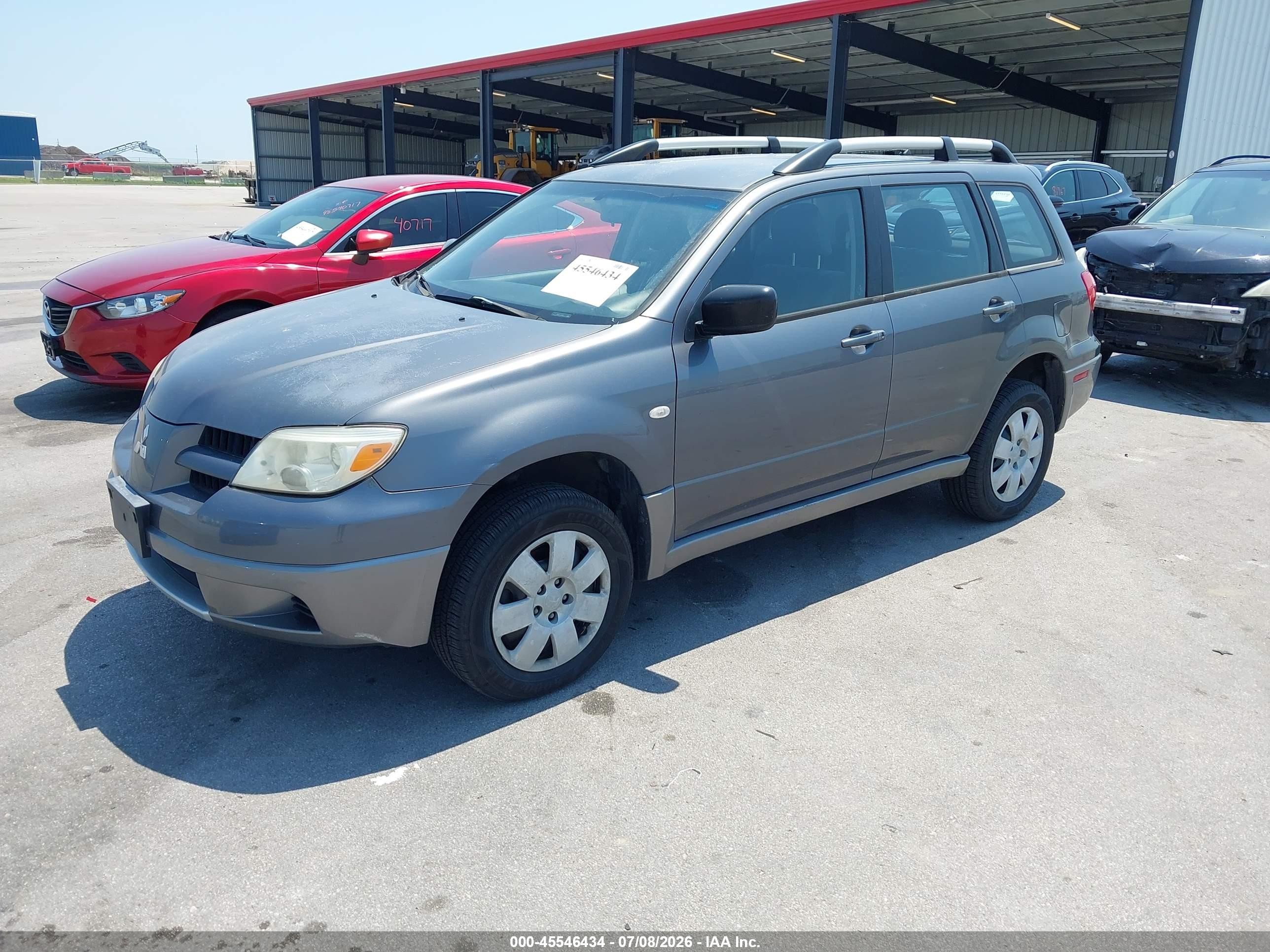 2006 Mitsubishi Outlander Ls Gray vin: JA4LZ31F66U028467