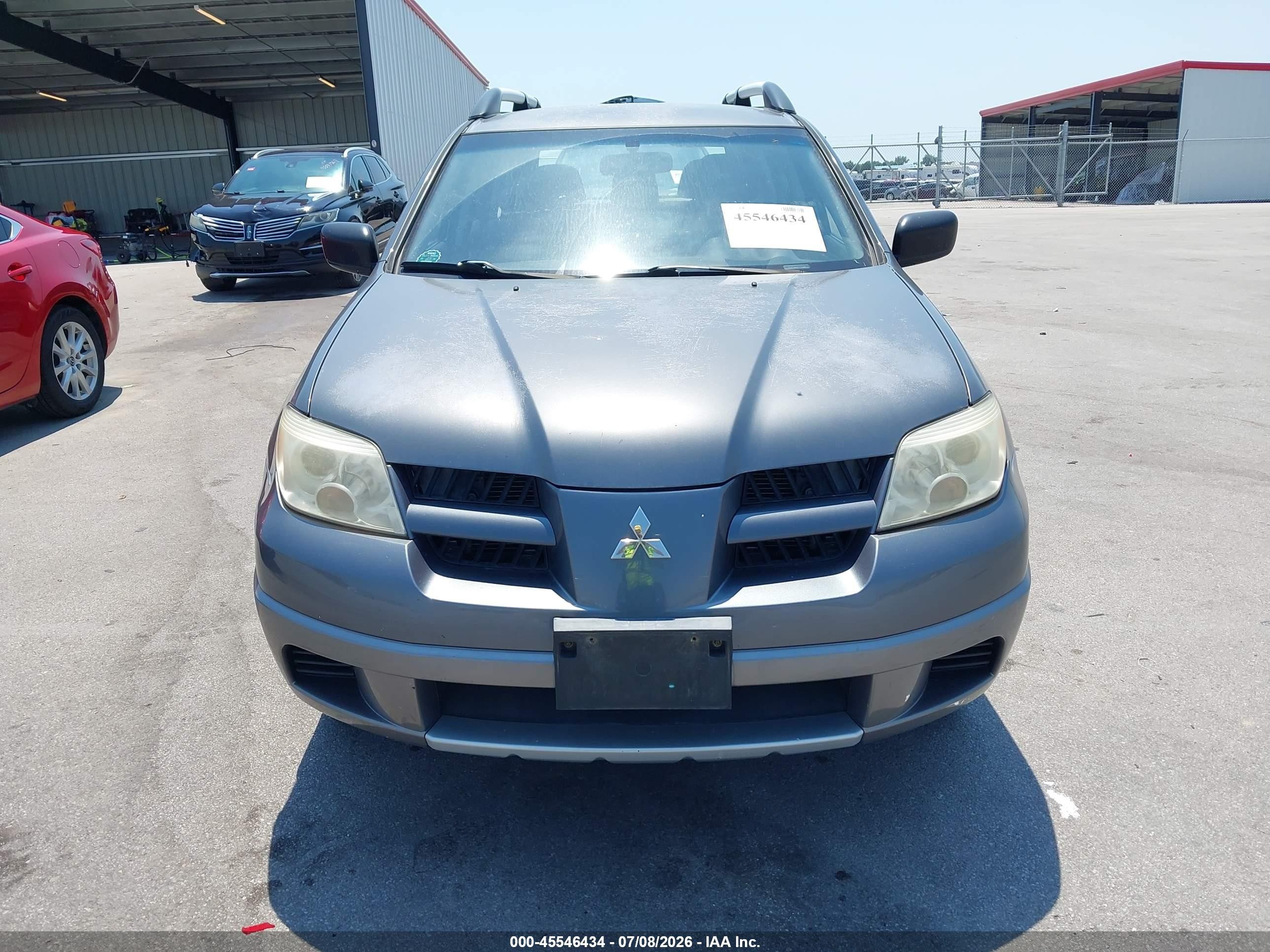 2006 Mitsubishi Outlander Ls Gray vin: JA4LZ31F66U028467