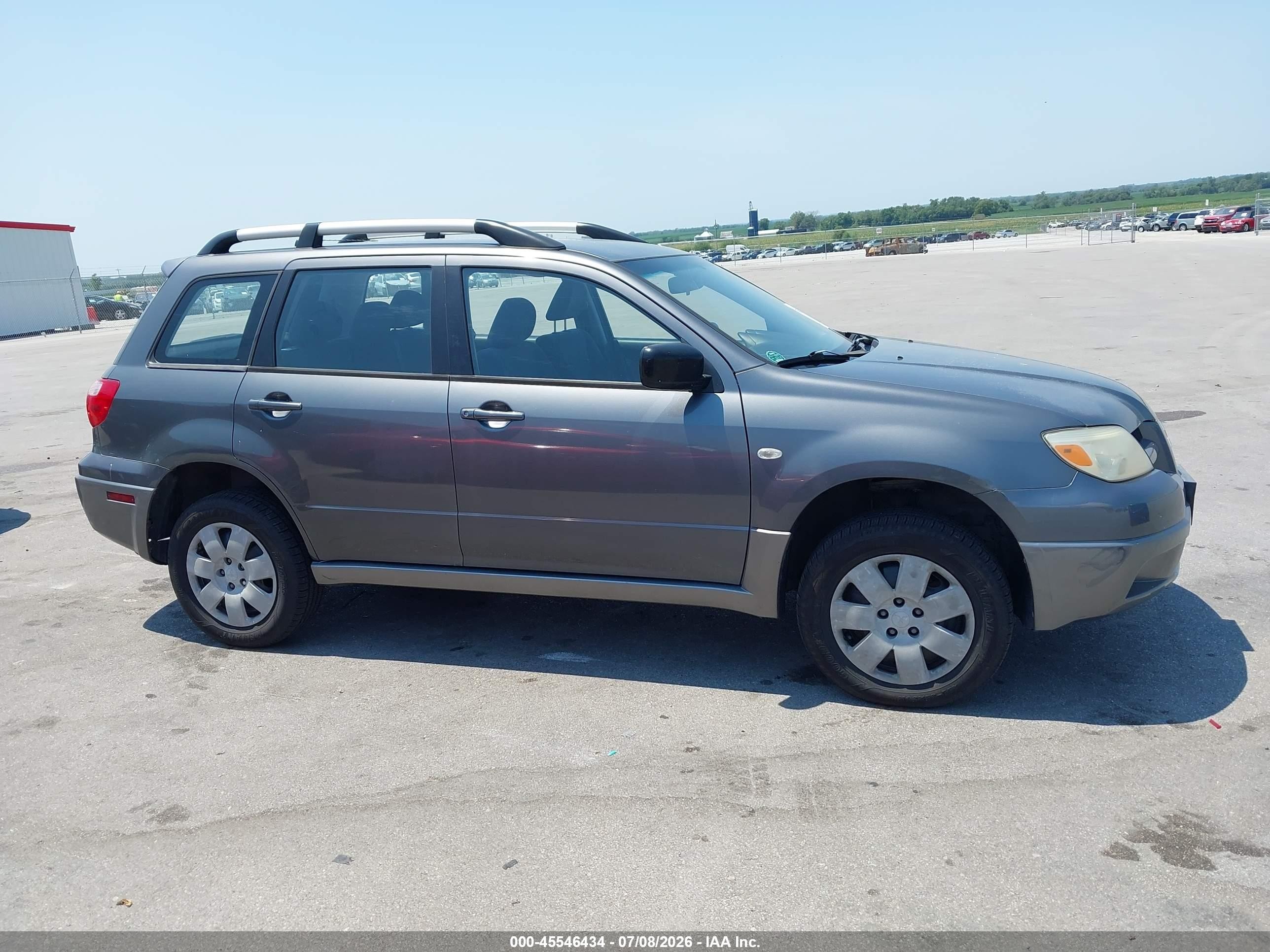 2006 Mitsubishi Outlander Ls Gray vin: JA4LZ31F66U028467