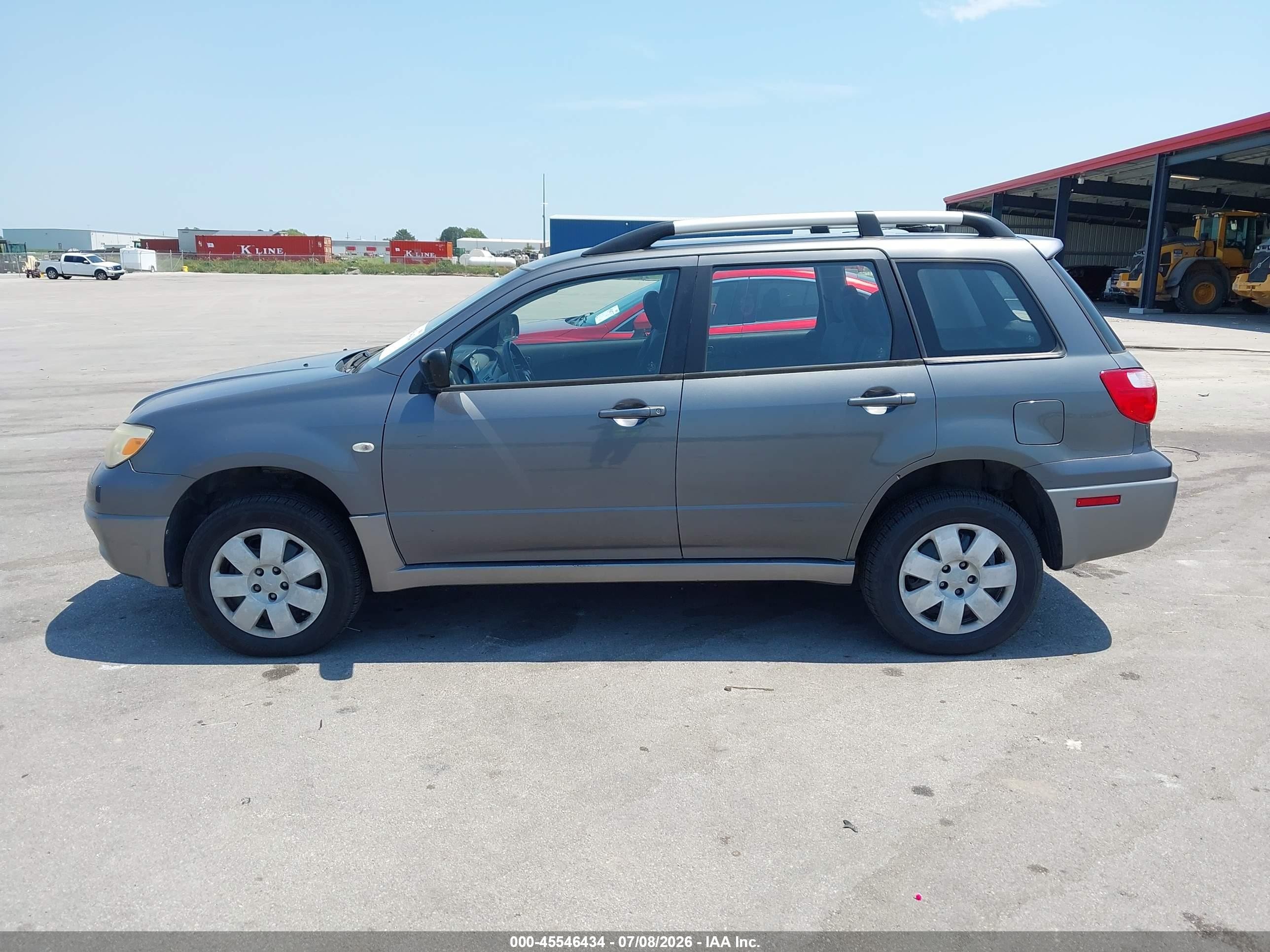 2006 Mitsubishi Outlander Ls Gray vin: JA4LZ31F66U028467