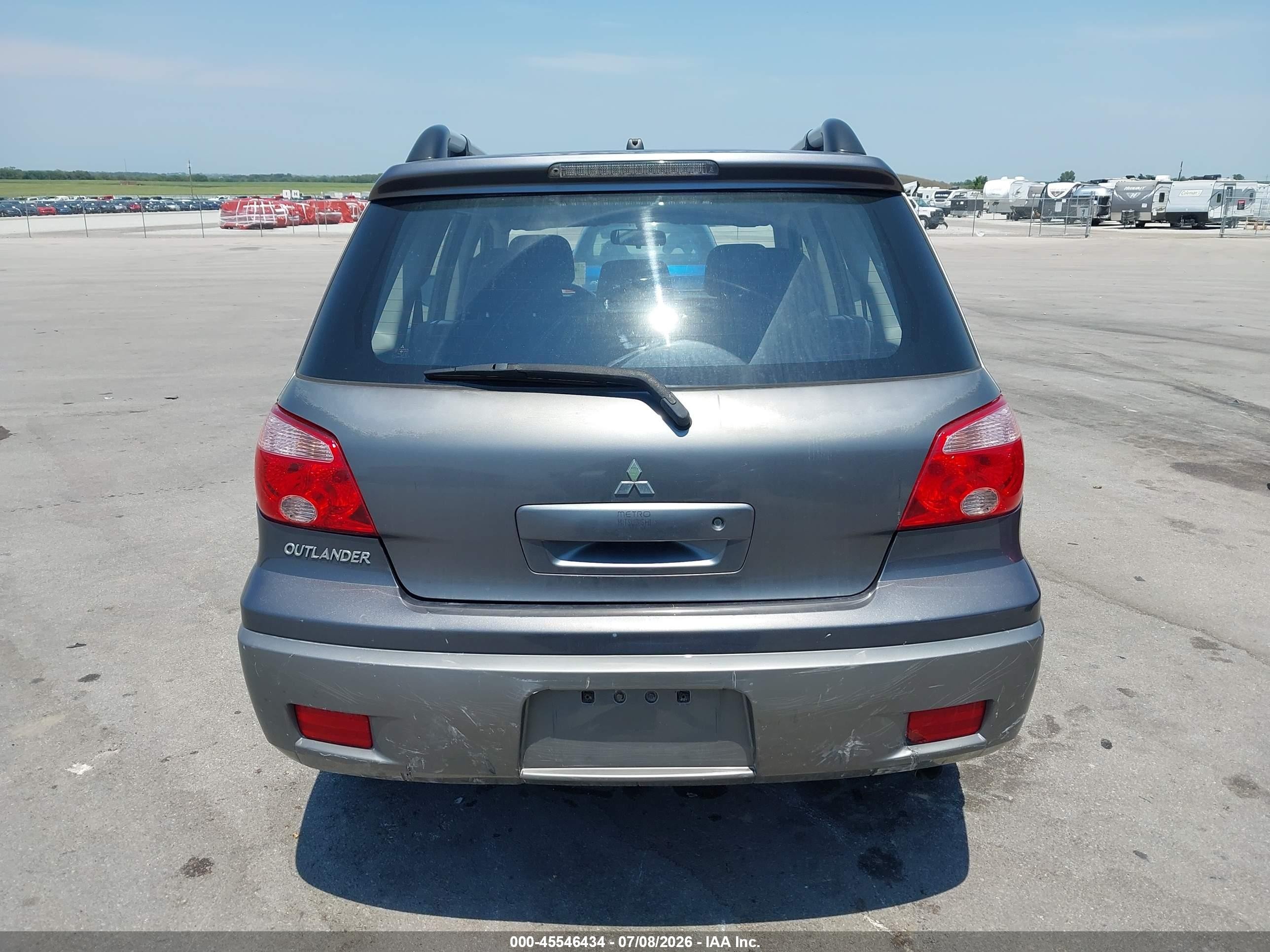2006 Mitsubishi Outlander Ls Gray vin: JA4LZ31F66U028467