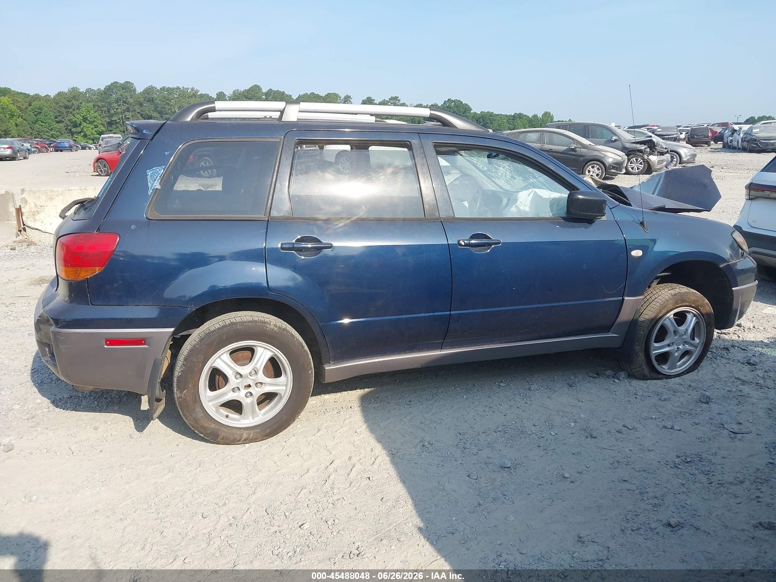 2004 Mitsubishi Outlander Ls Black vin: JA4LZ31F74U054203