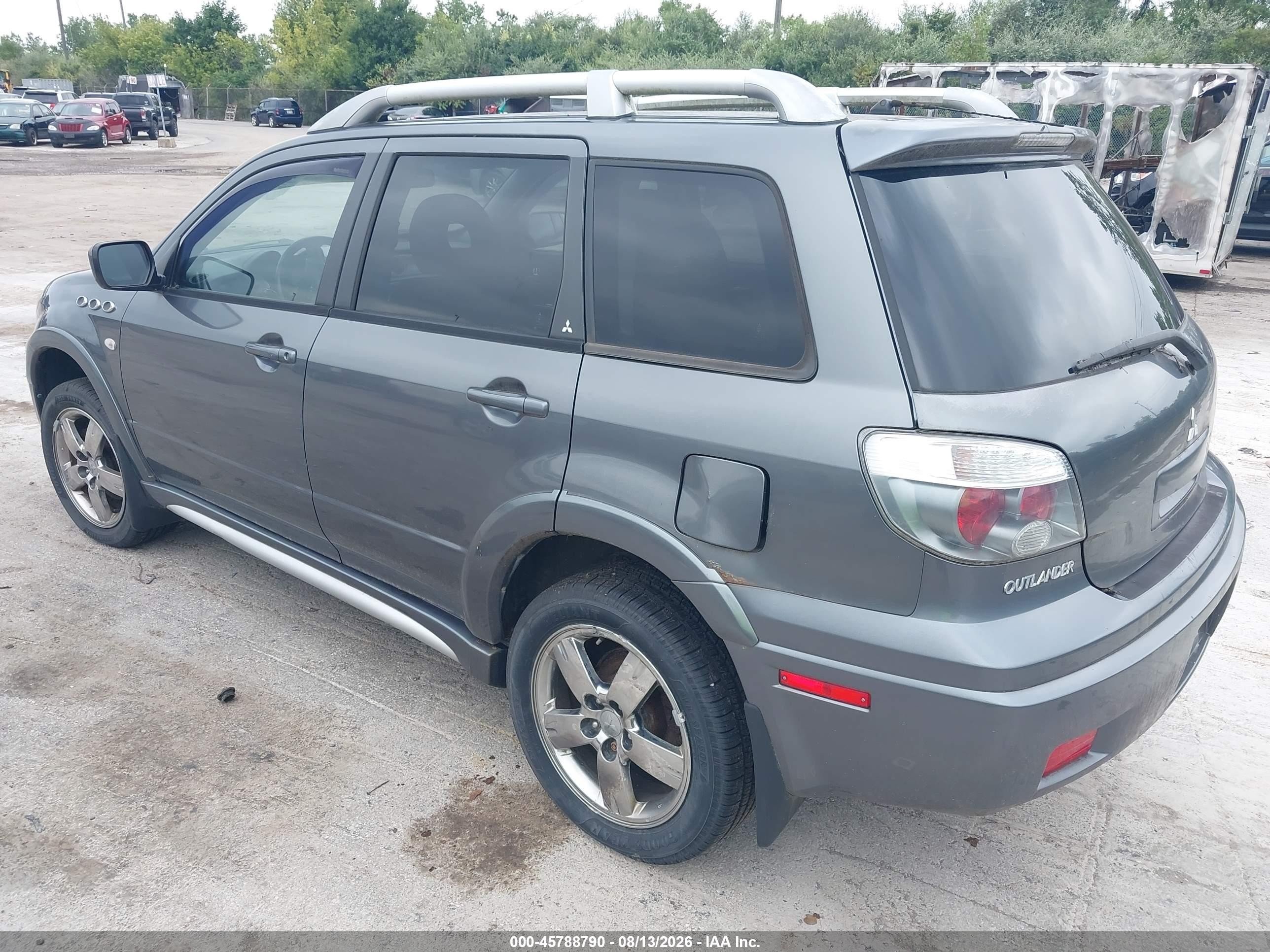 2006 Mitsubishi Outlander Se Gray vin: JA4LZ41F46U026674