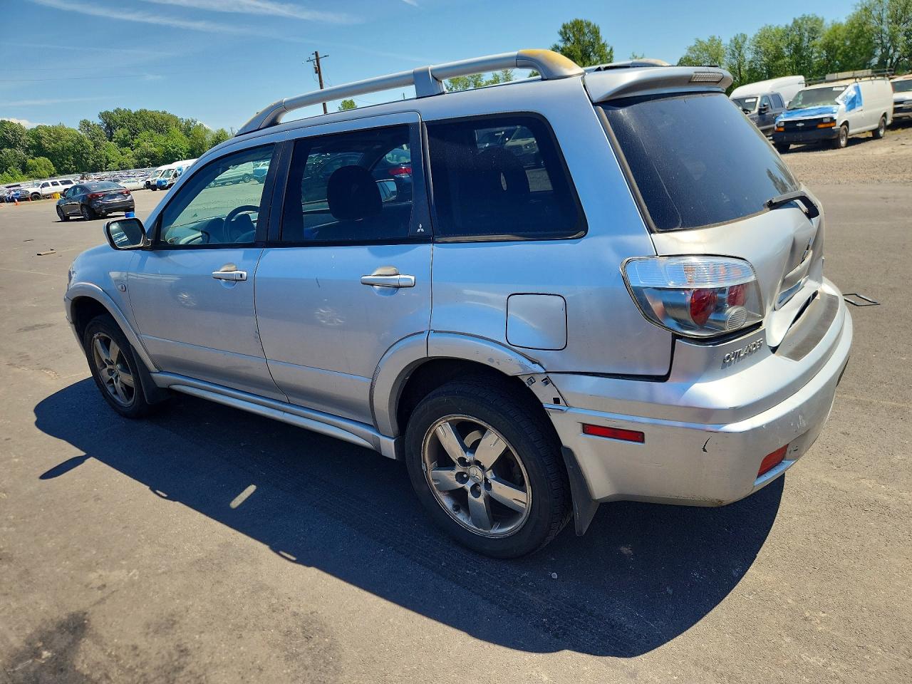 2006 Mitsubishi Outlander Se Silver vin: JA4LZ41F46U037643