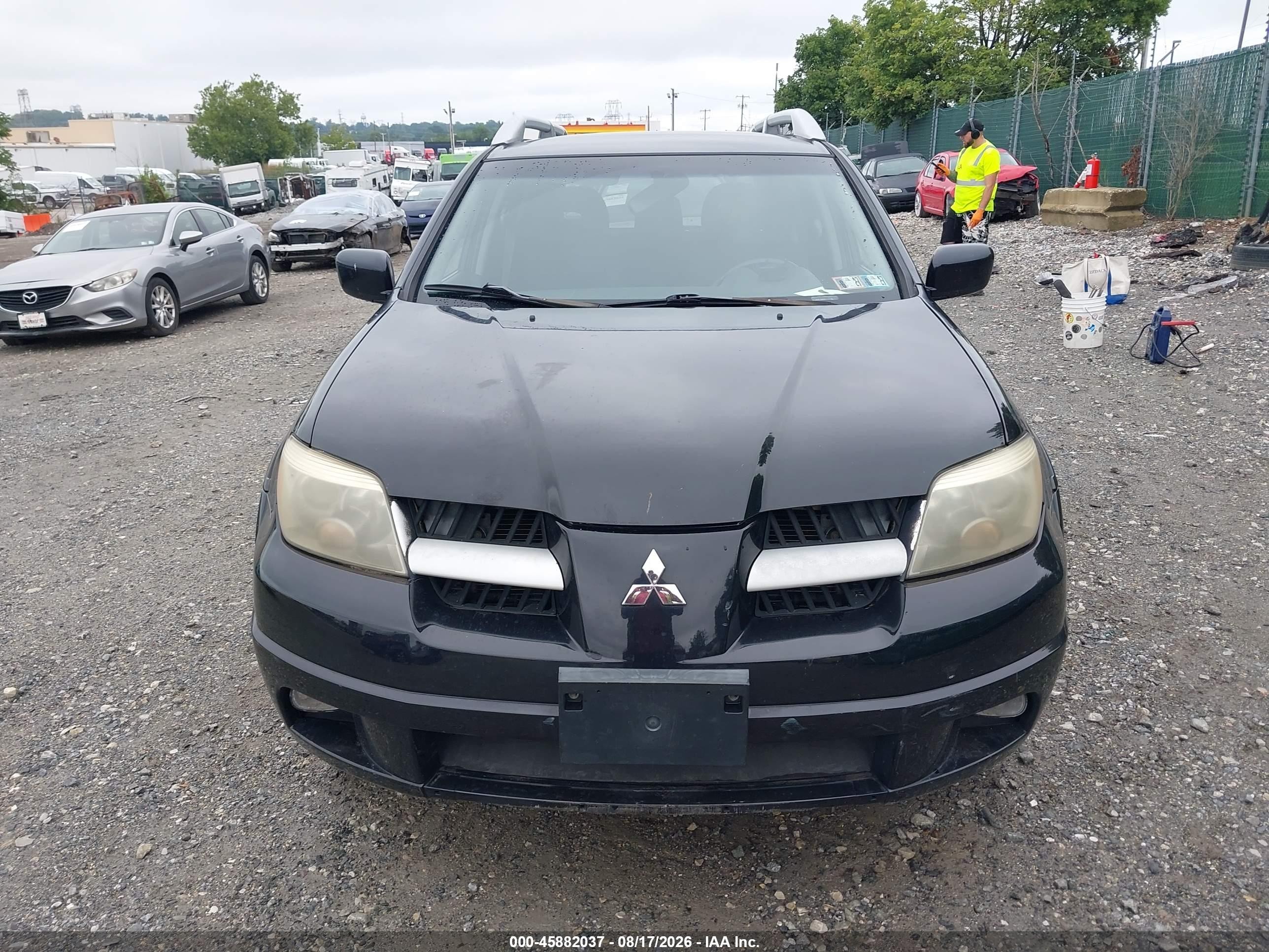 2006 Mitsubishi Outlander Se Black vin: JA4LZ41F56U001394