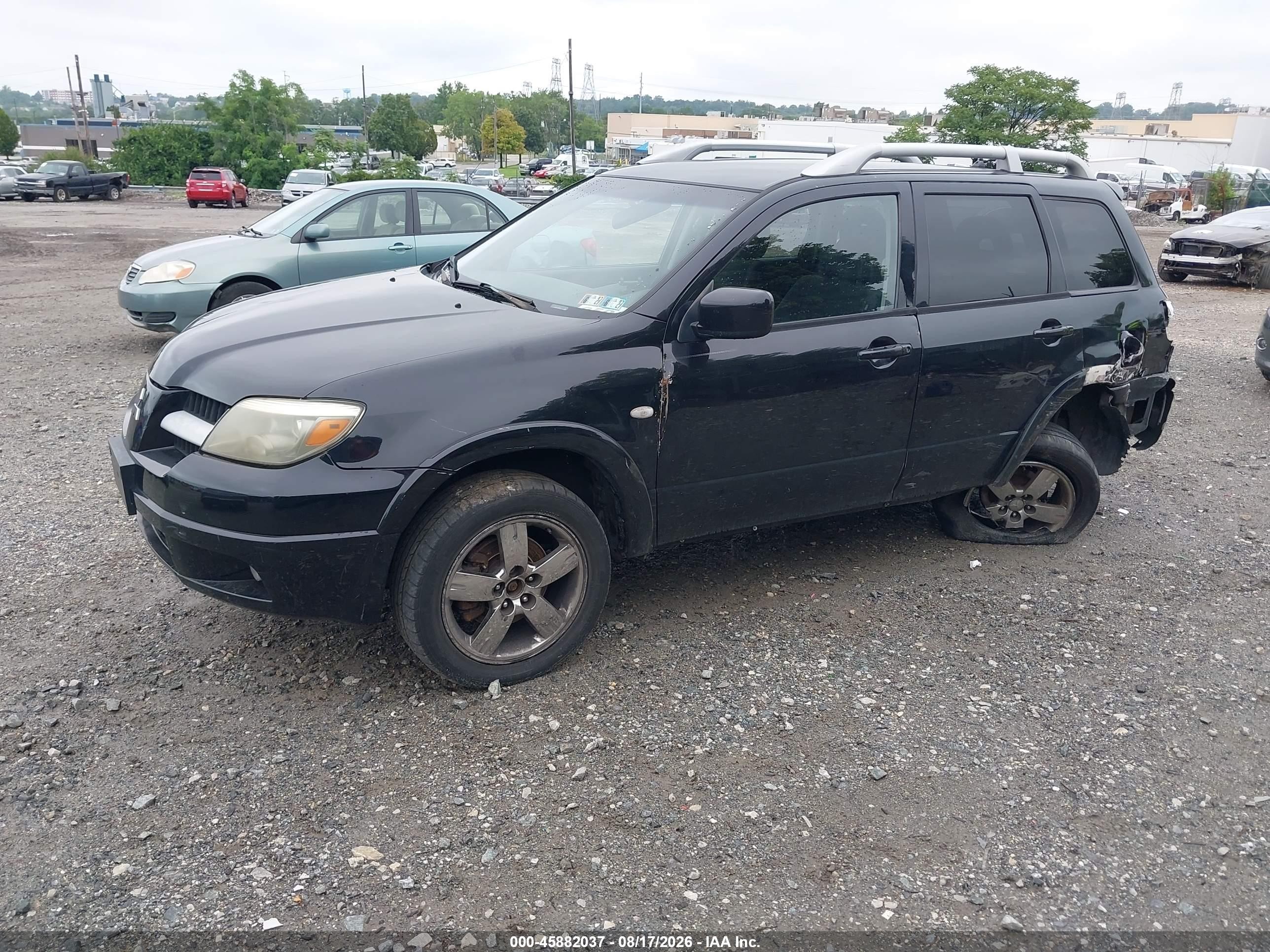 2006 Mitsubishi Outlander Se Black vin: JA4LZ41F56U001394