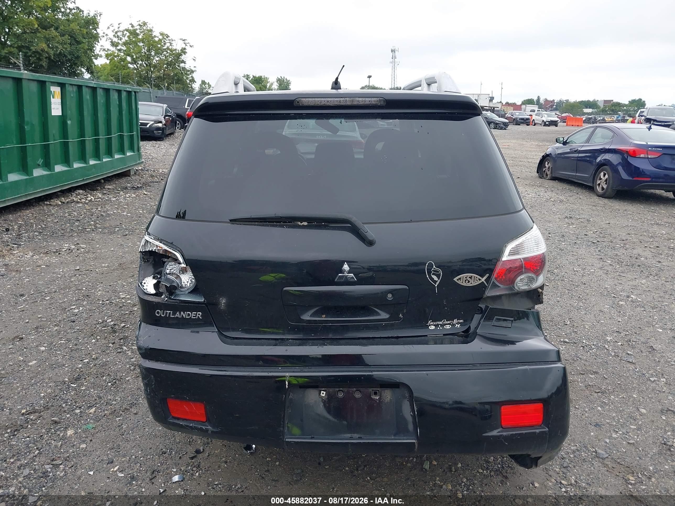 2006 Mitsubishi Outlander Se Black vin: JA4LZ41F56U001394