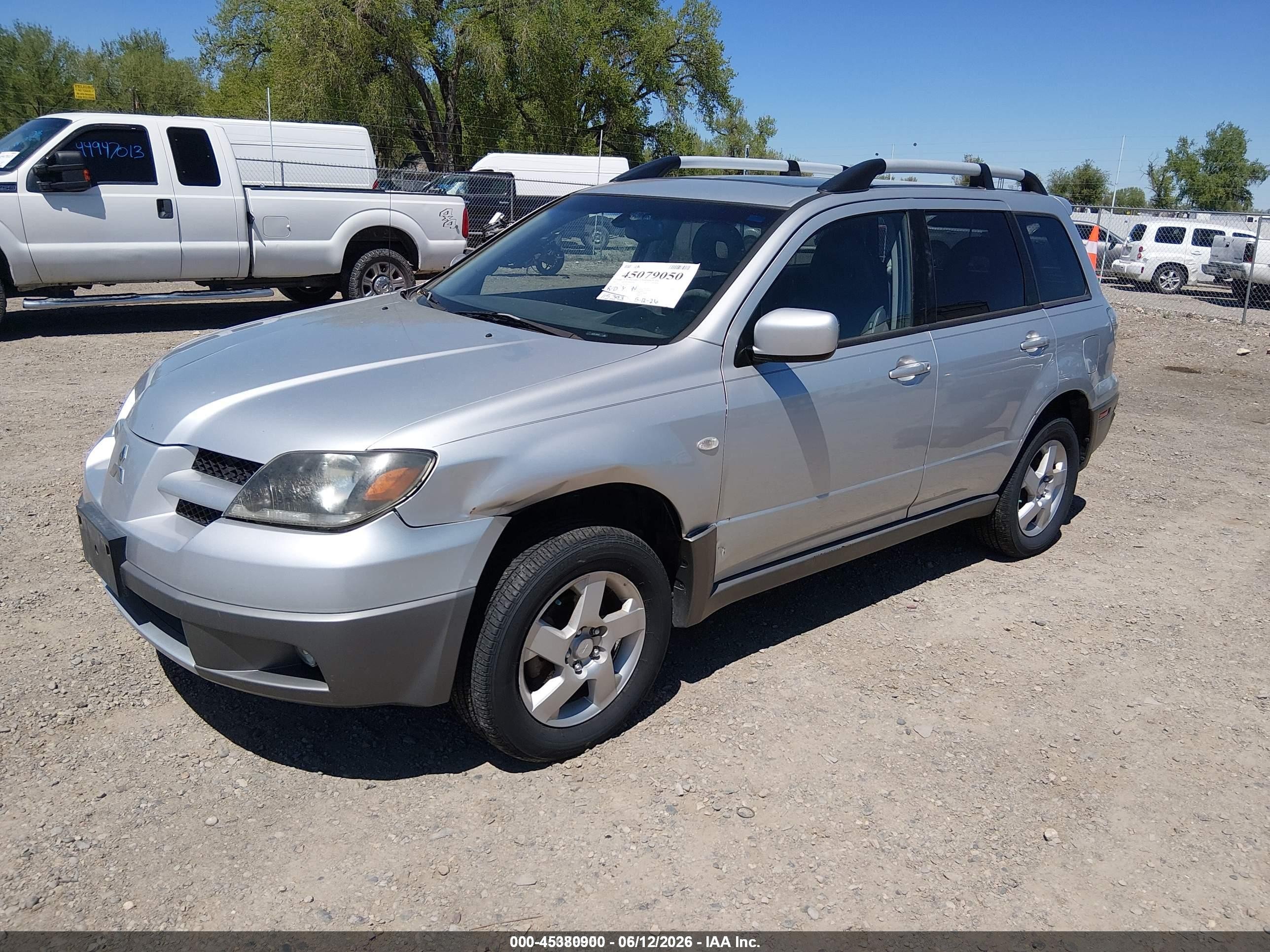 2003 Mitsubishi Outlander Xls Серебряный vin: JA4LZ41G03U063211