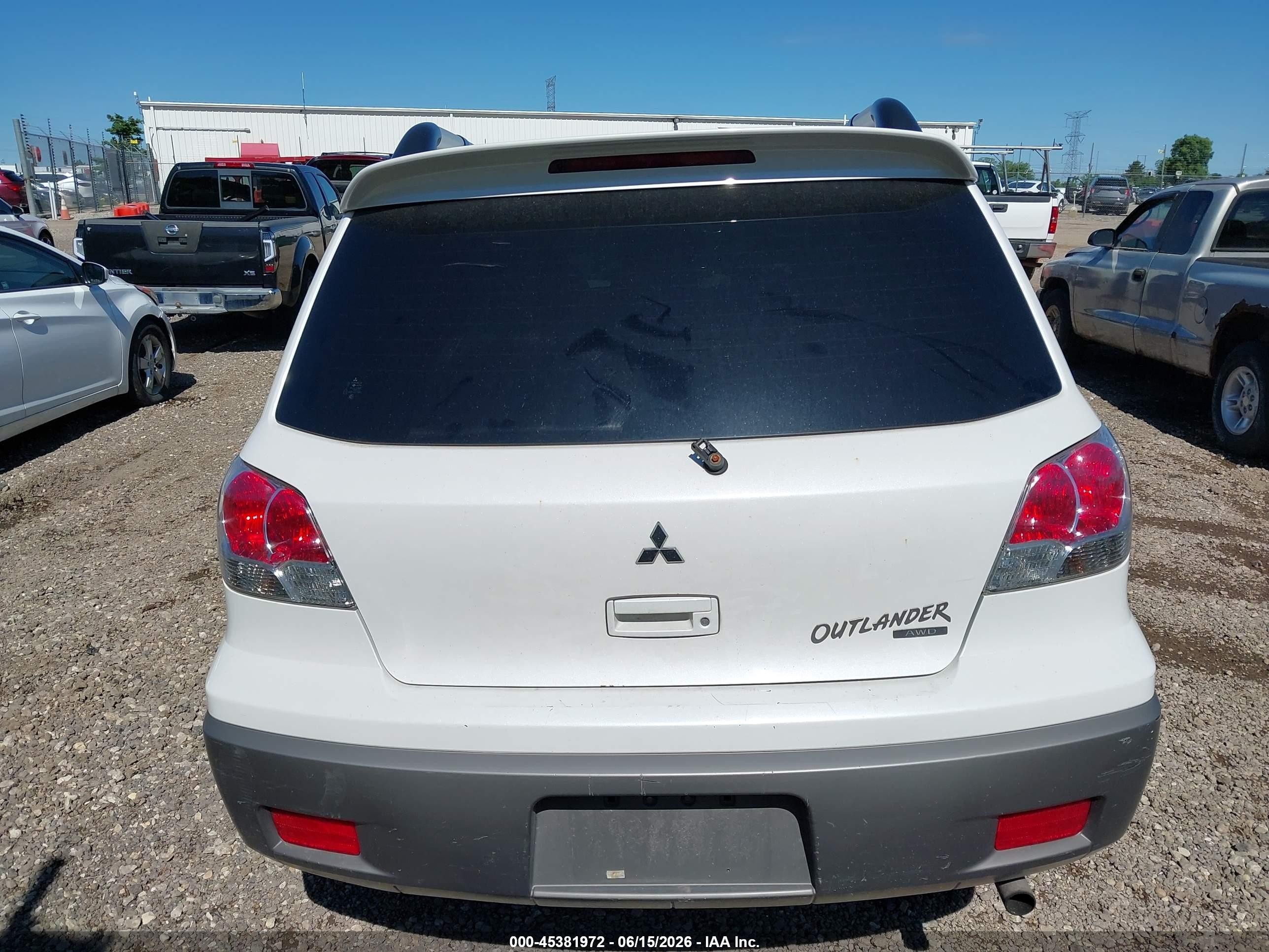 2003 Mitsubishi Outlander Xls White vin: JA4LZ41G33U025889