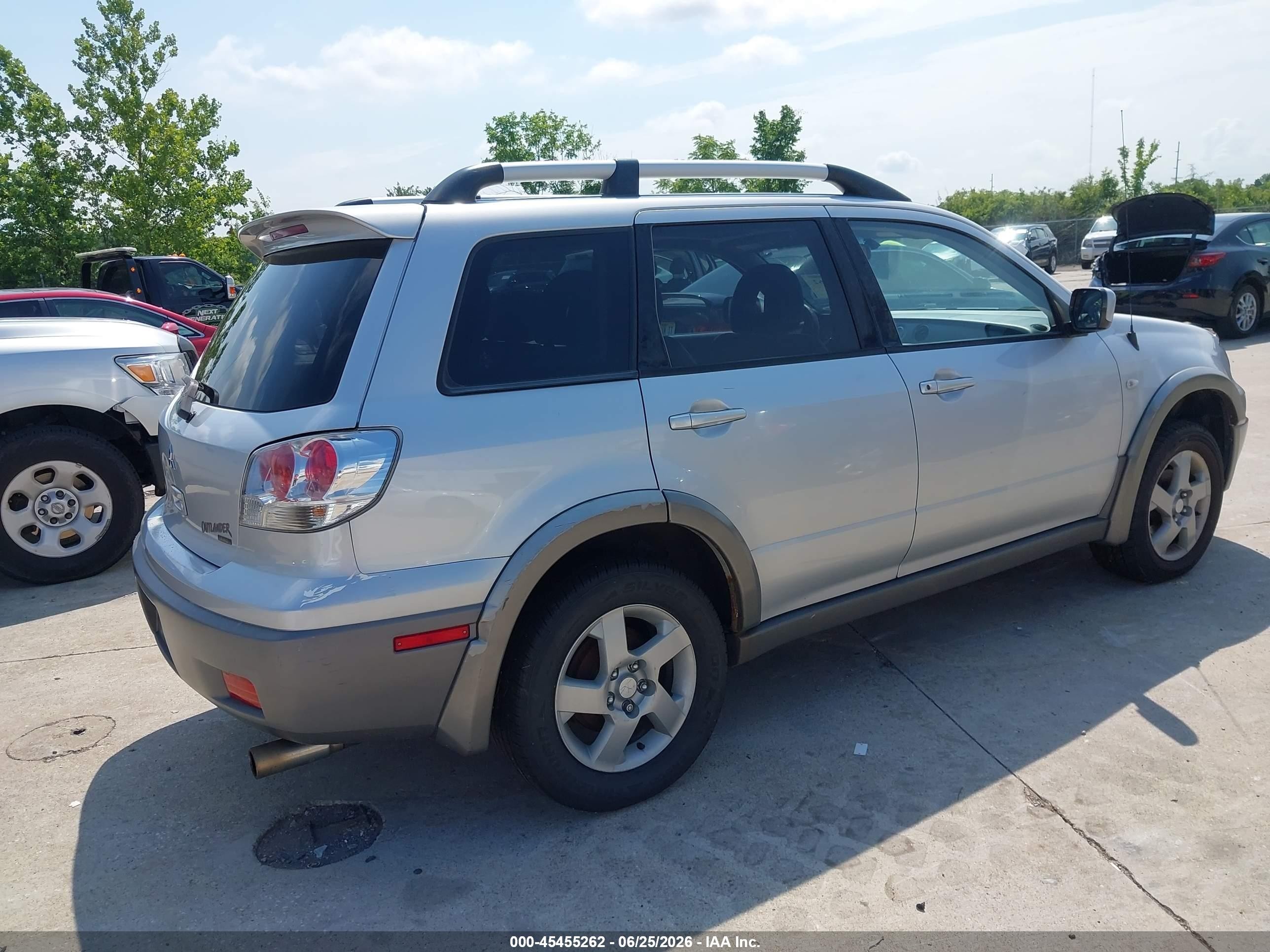 2003 Mitsubishi Outlander Xls Silver vin: JA4LZ41G63U022016