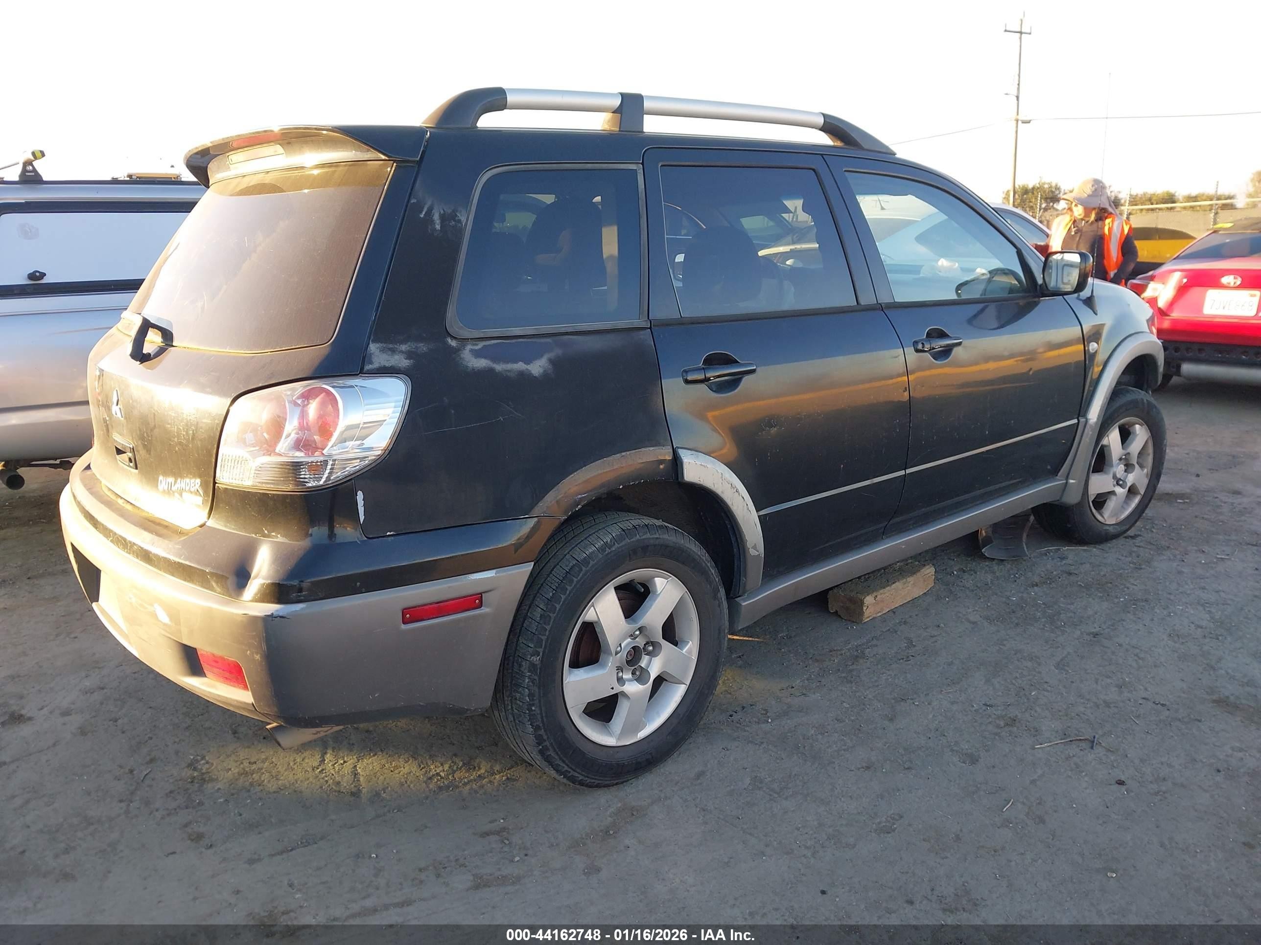 2003 Mitsubishi Outlander Xls Black vin: JA4LZ41G63U066372