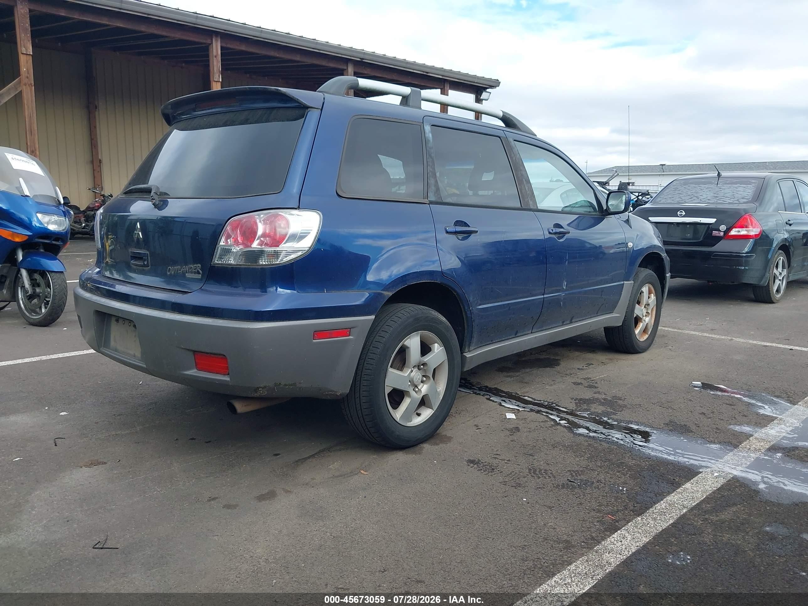 2003 Mitsubishi Outlander Xls Синий vin: JA4LZ41G73U030562