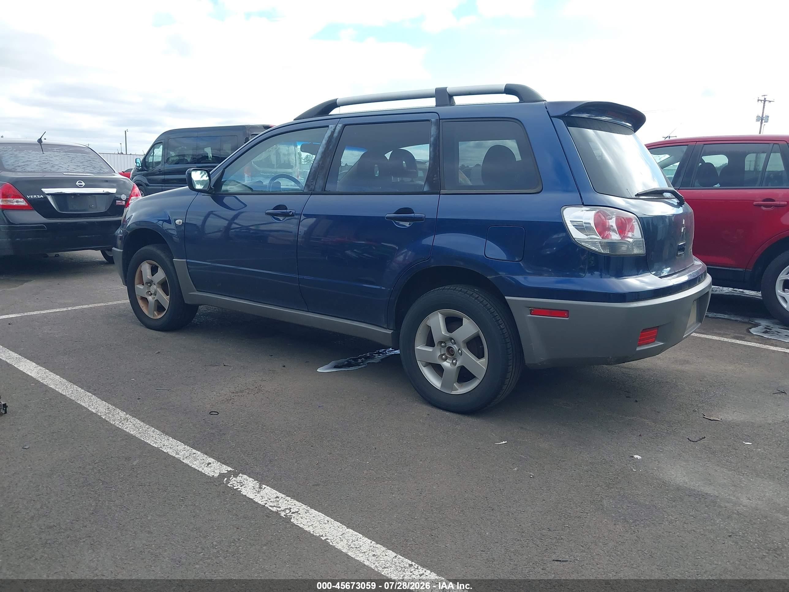 2003 Mitsubishi Outlander Xls Синий vin: JA4LZ41G73U030562
