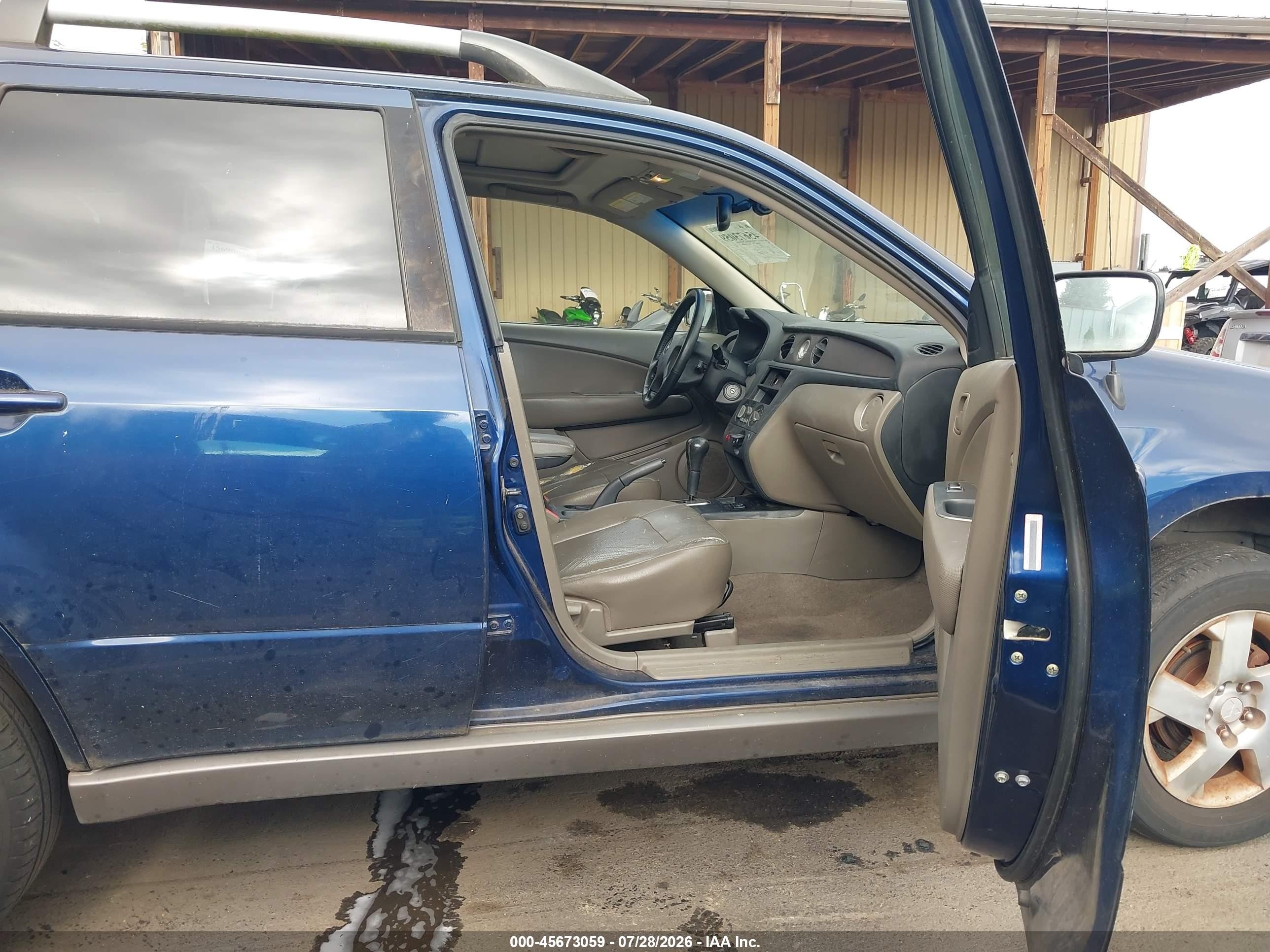 2003 Mitsubishi Outlander Xls Синий vin: JA4LZ41G73U030562